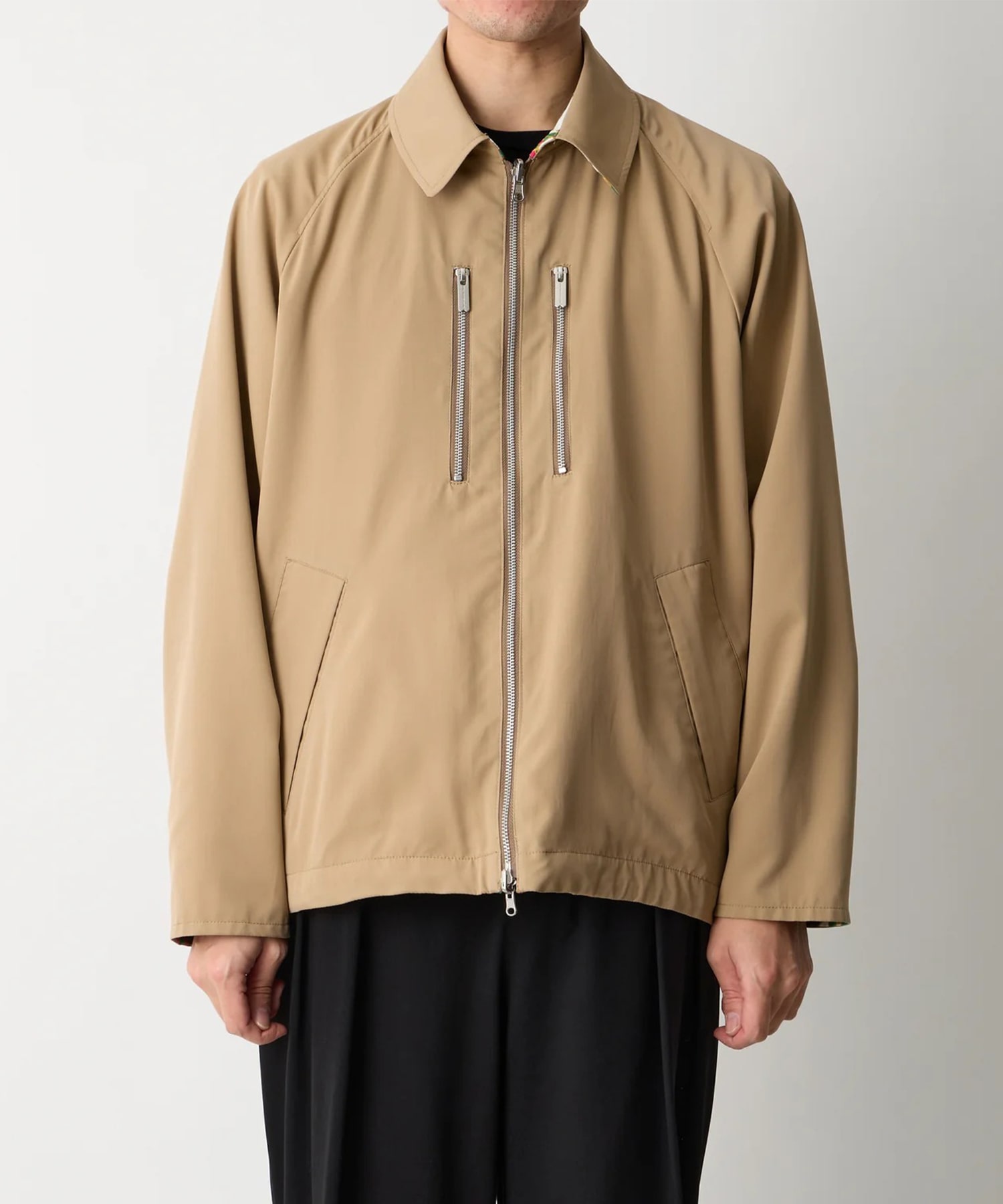 BOTANICAL PATTERN REVERSIBLE BLOUSON