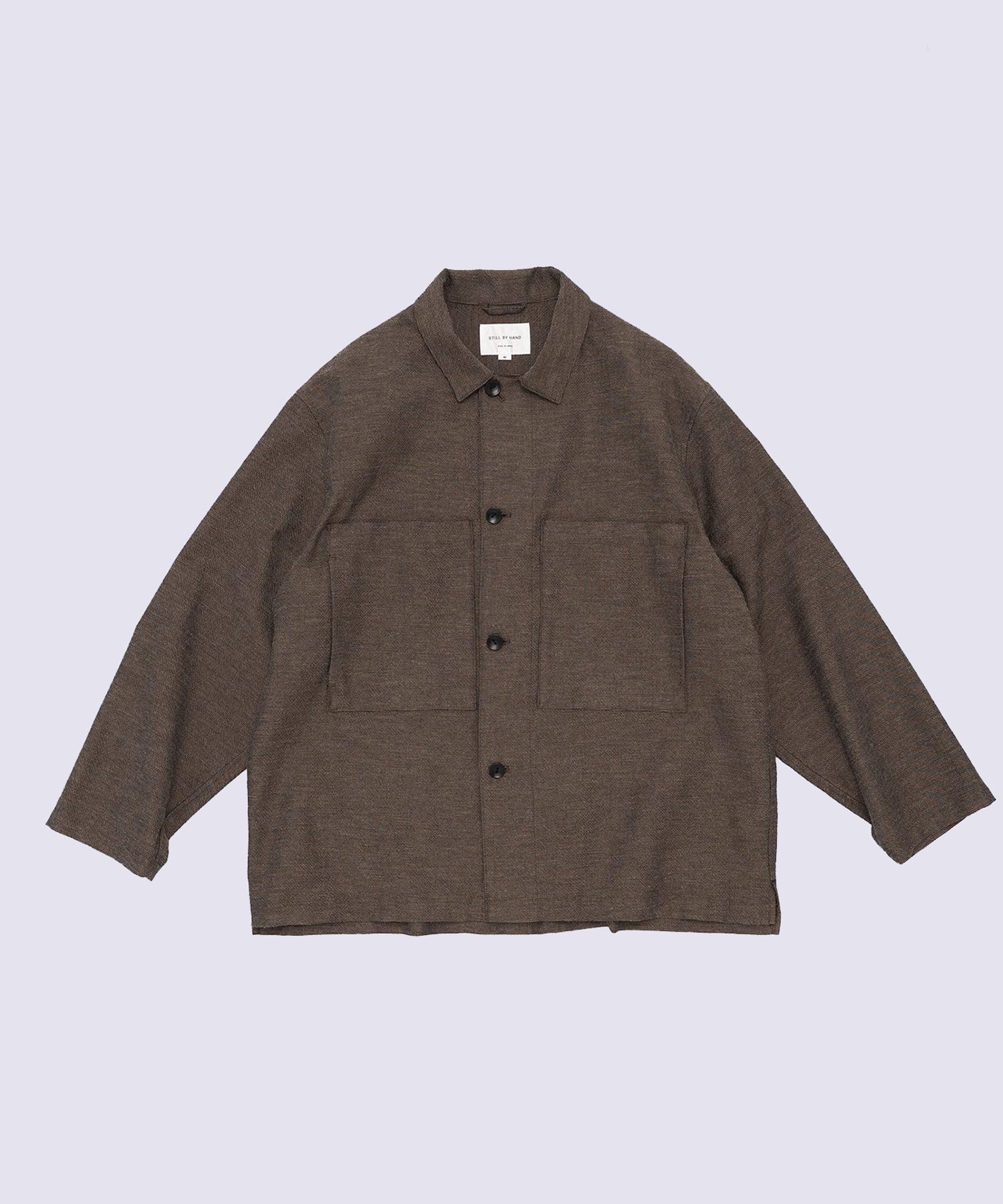 Mixed colour shirt jacket
