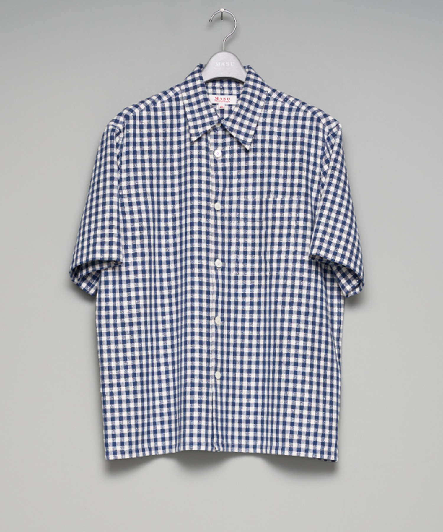 SPARKLING PLAID HALF SLEEVE SHIRT