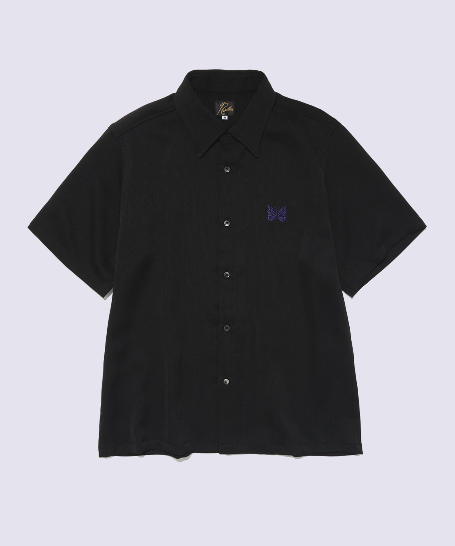 別注 Papillon Emb. S/S Shirt - Art Pique Pleats