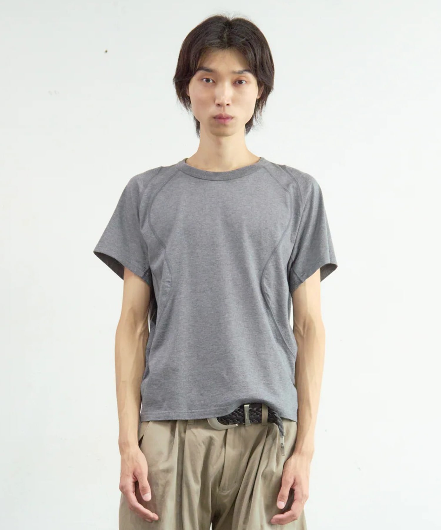 PANELLED HALF SLEEVE T-SHIRT