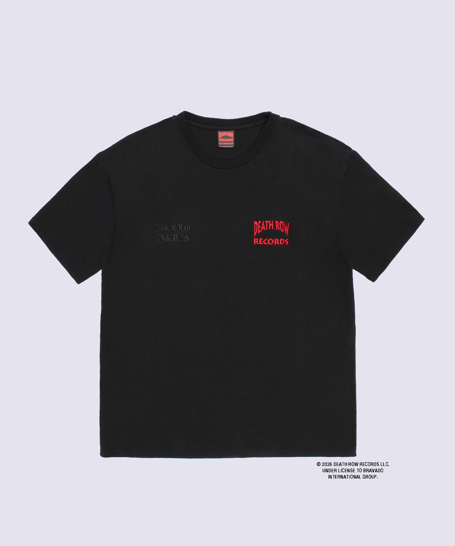 DEATH ROW RECORDS / WASHED HEAVY WEIGHT CREW NECK T-SHIRT