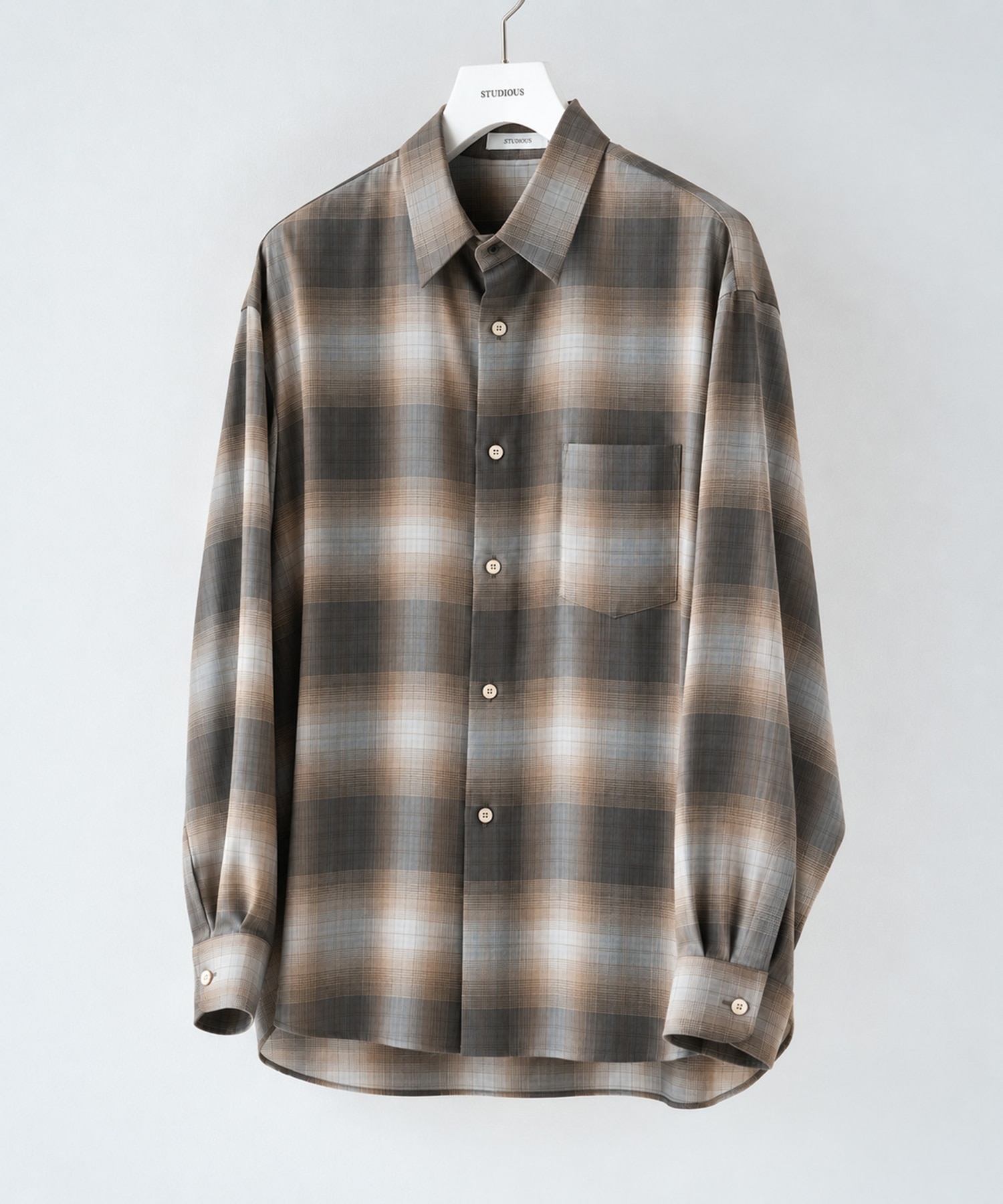 Fine Wool Smooth Check Shirts