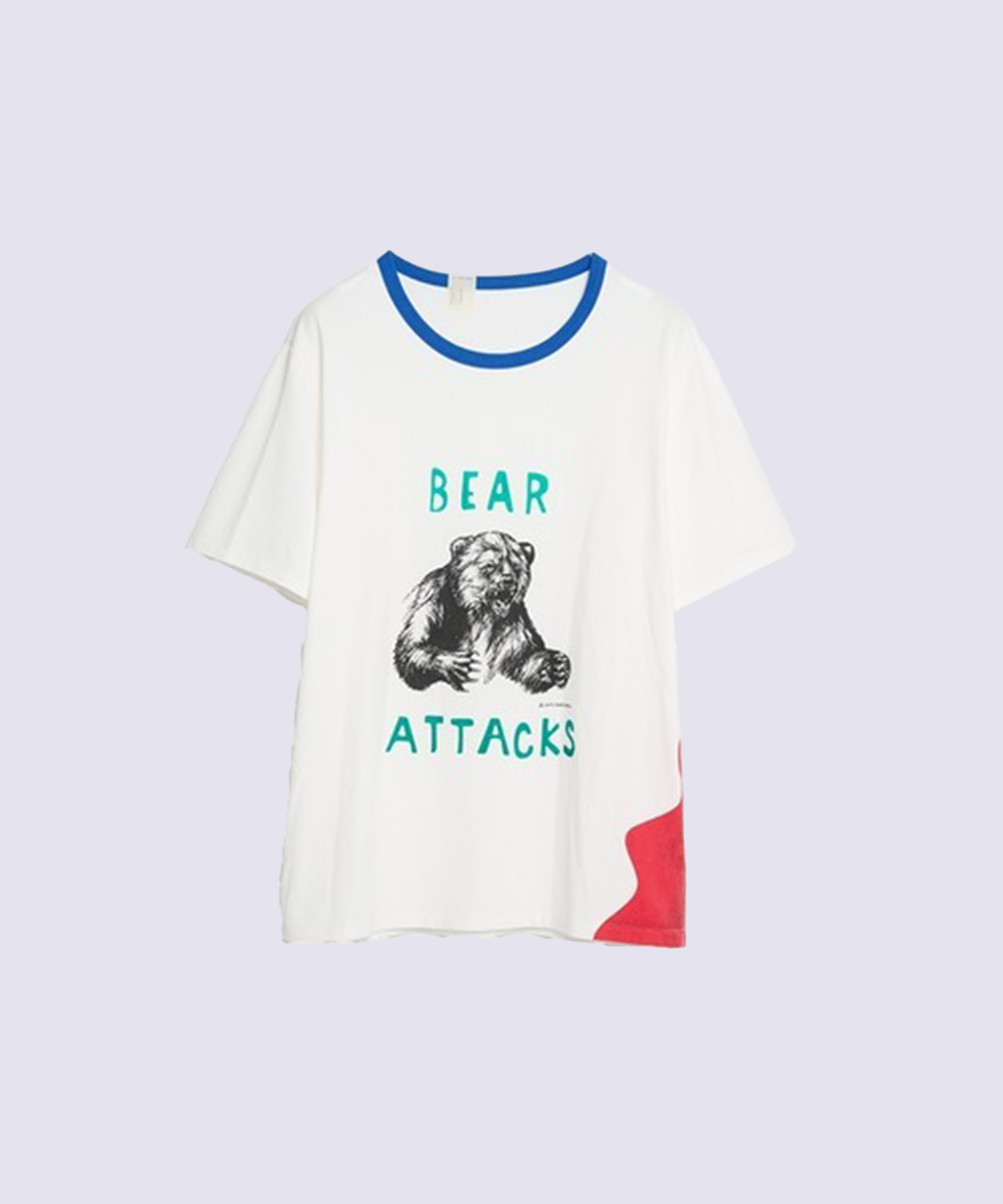 別注復刻BEAR ATTACKS Ringer T-SHIRT