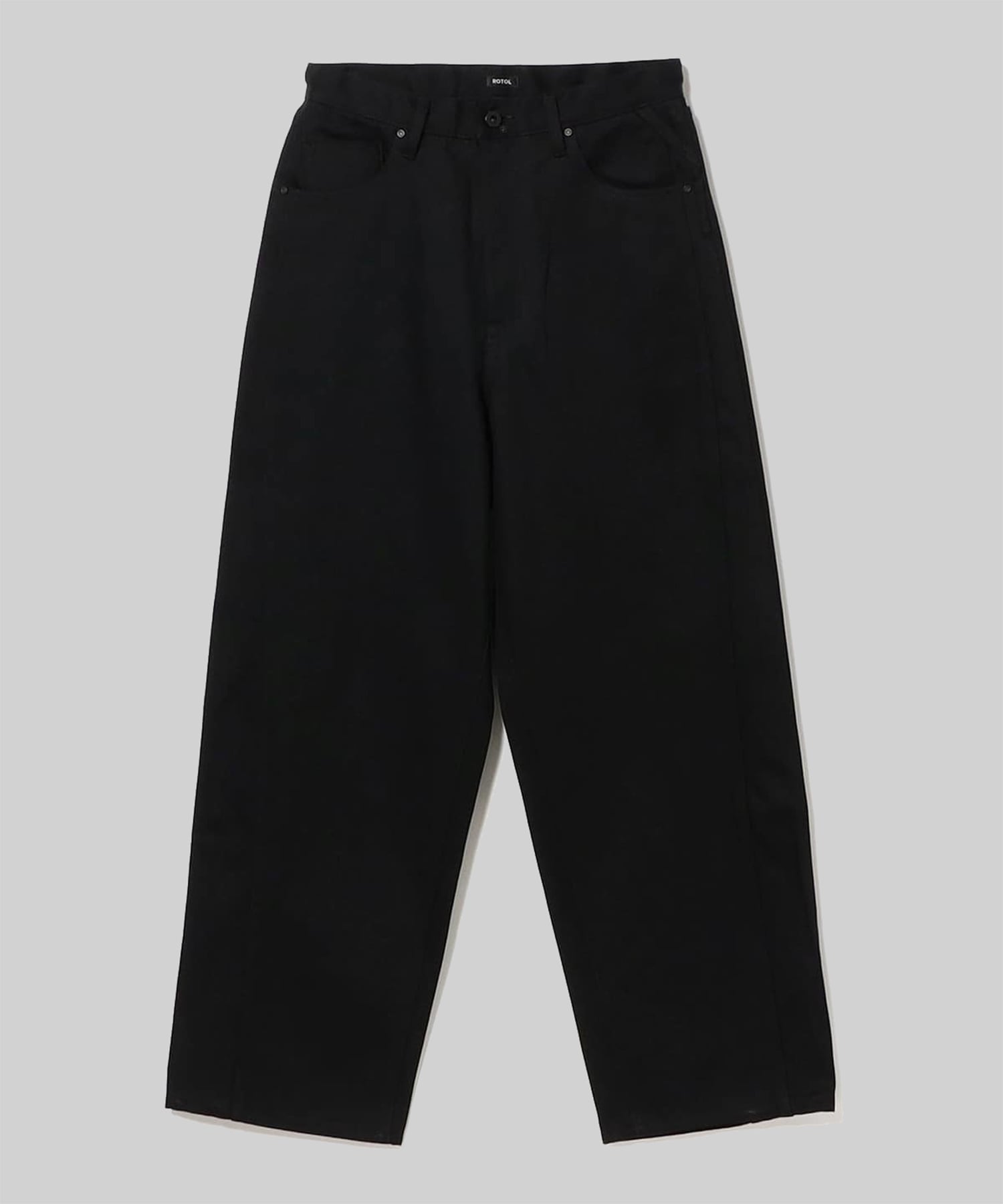 Triple Seams 6P Denim Wide Black