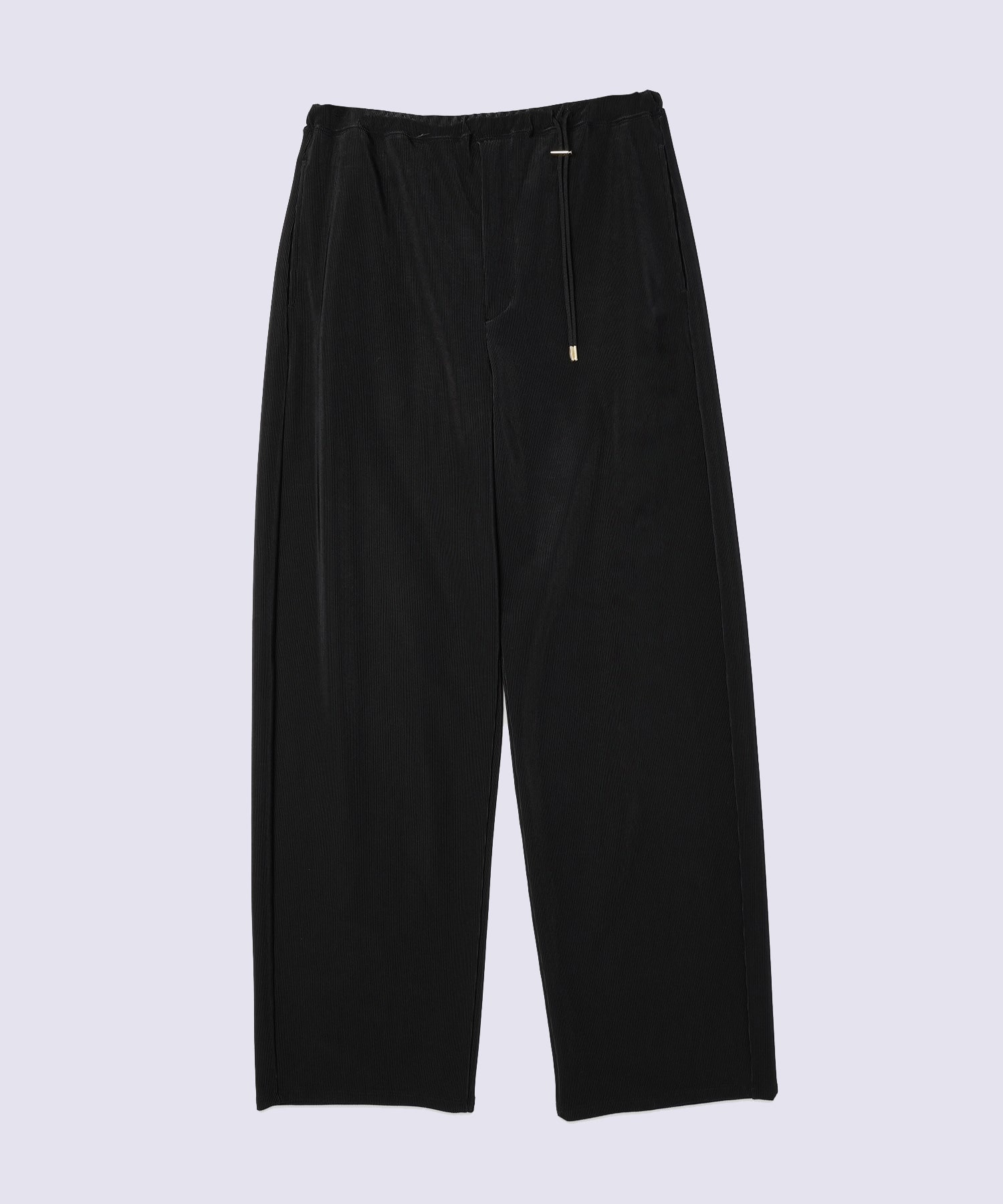Stretch Fiber Cord Pique Drawstring Wide Pants