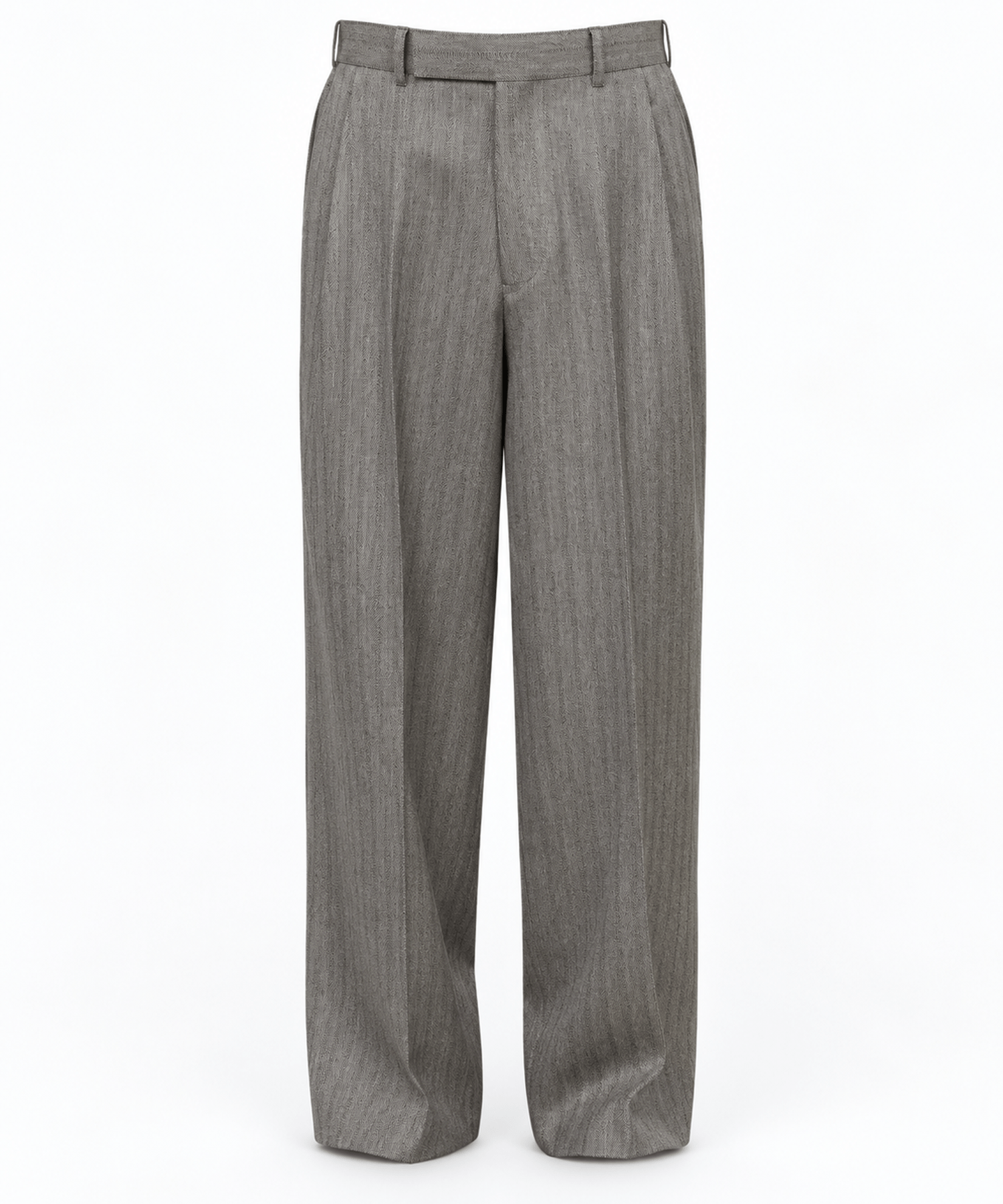 SINGLE PLEAT WIDE TROUSERS
