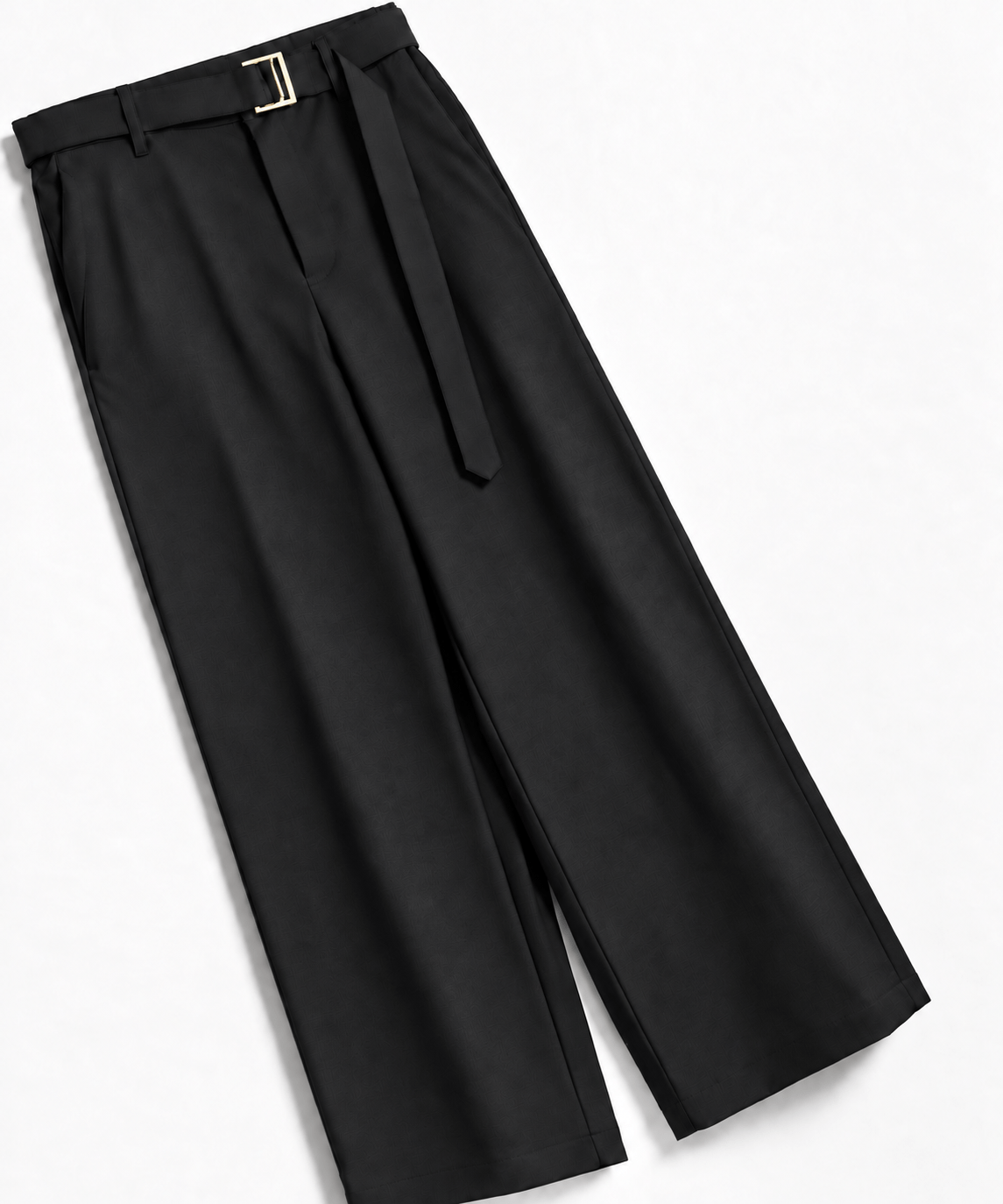 別注 Dry Gabardine Wide Pant with Long Belt