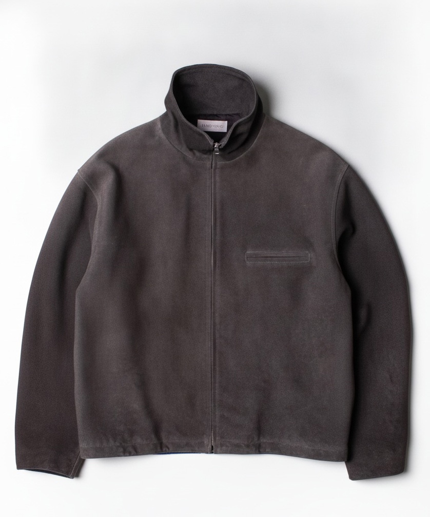 LEATHER FRONT ZIP BLOUSON