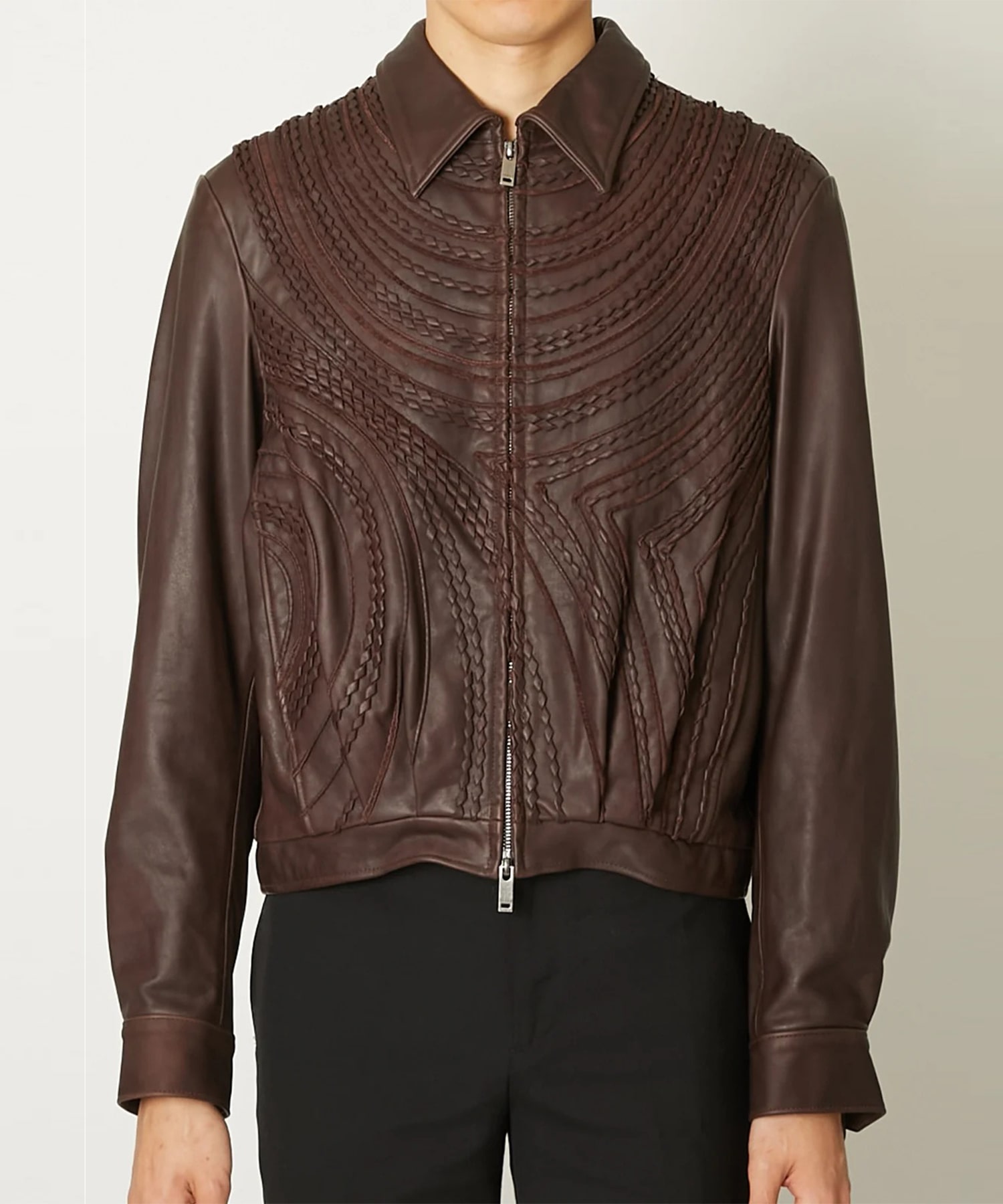 LEATHER BLOUSON