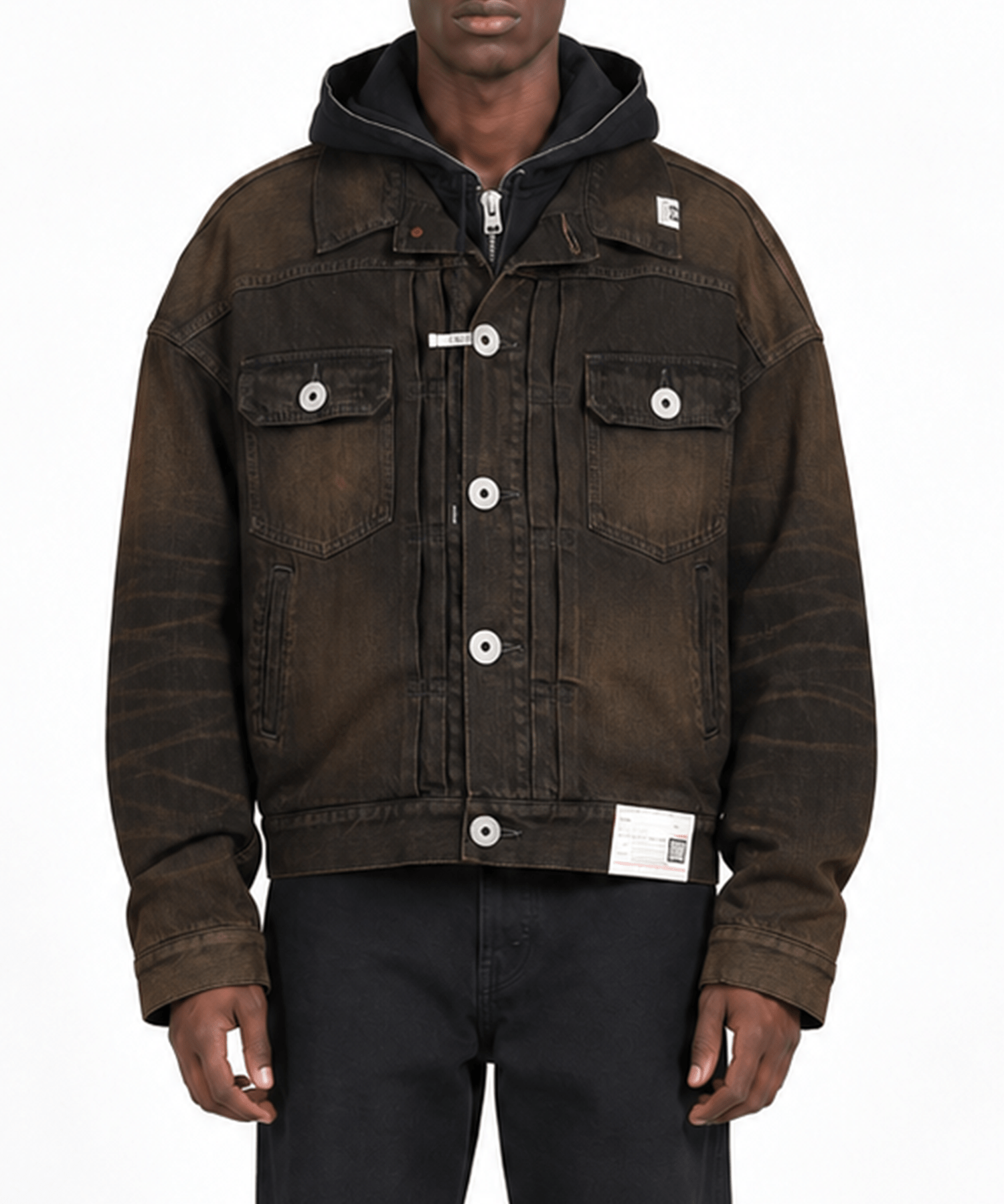 LAYERED DENIM JACKET