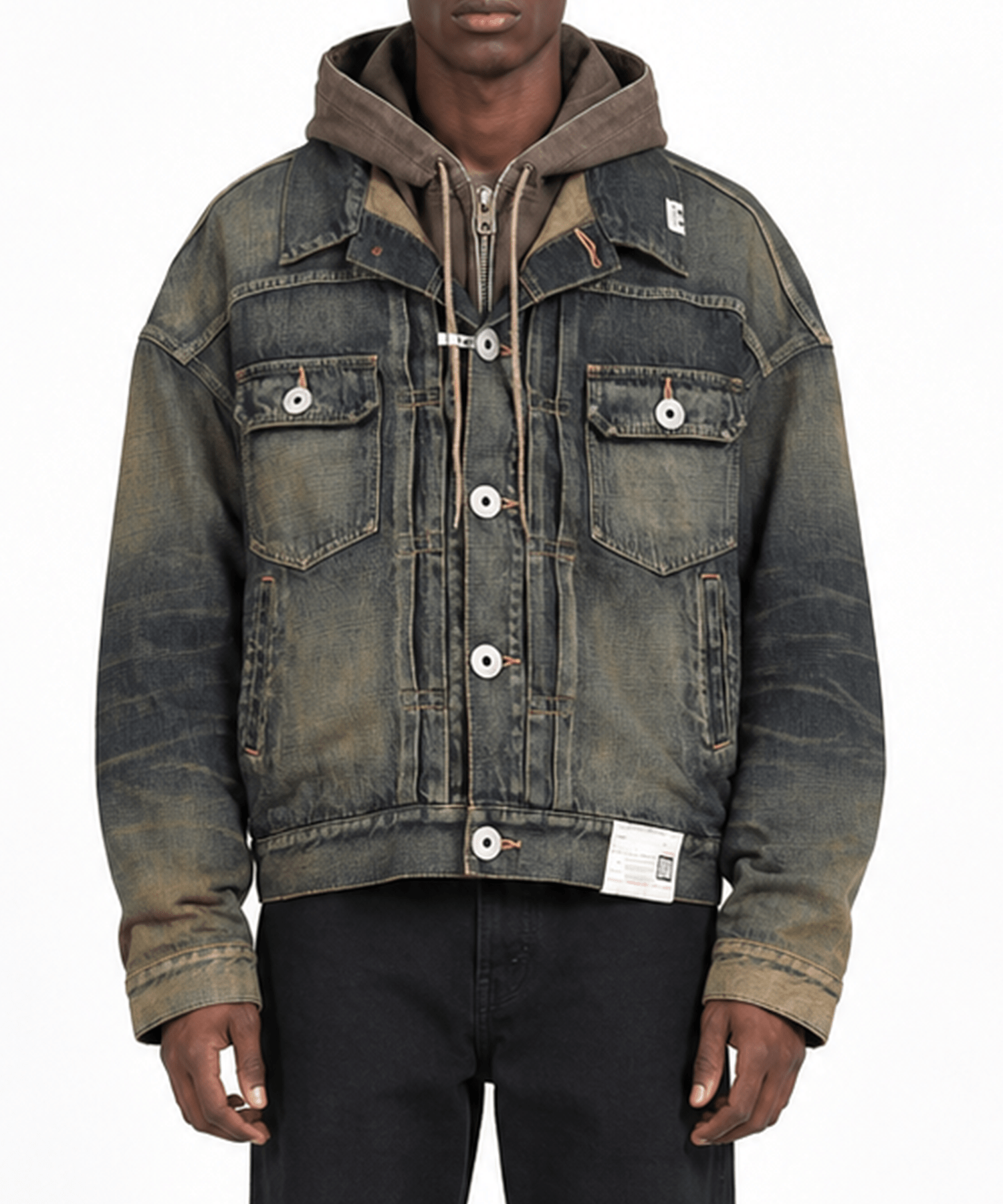 LAYERED DENIM JACKET
