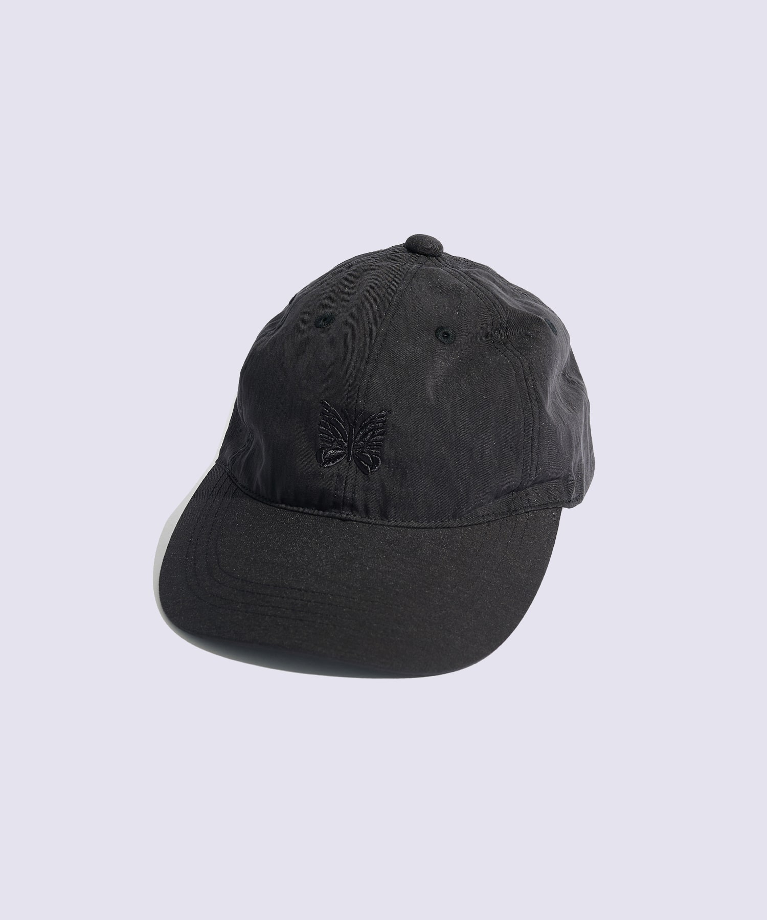 別注 Nylon Cap - Papillon Embroidery BLACK