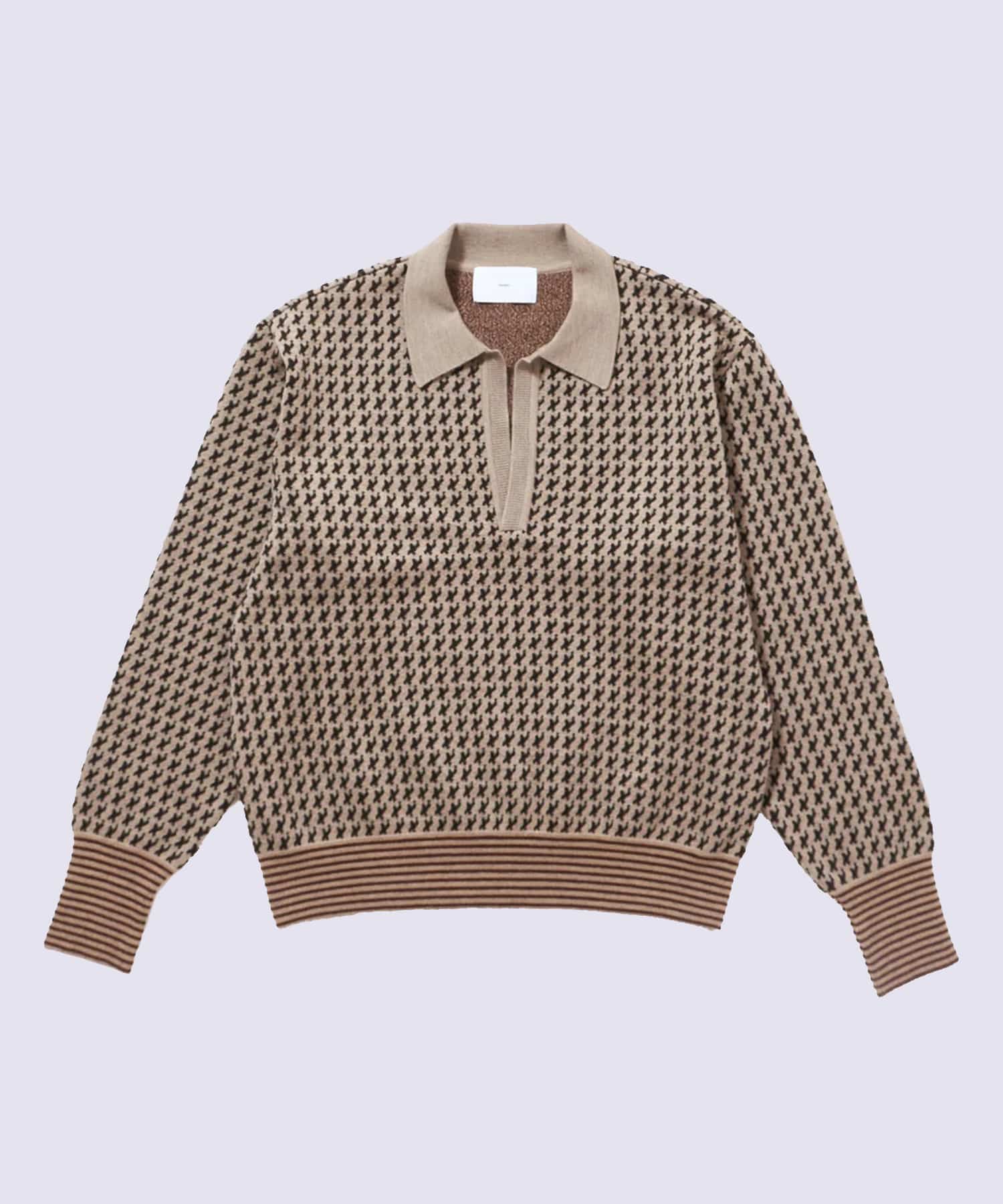 JACQUARD KNIT POLO