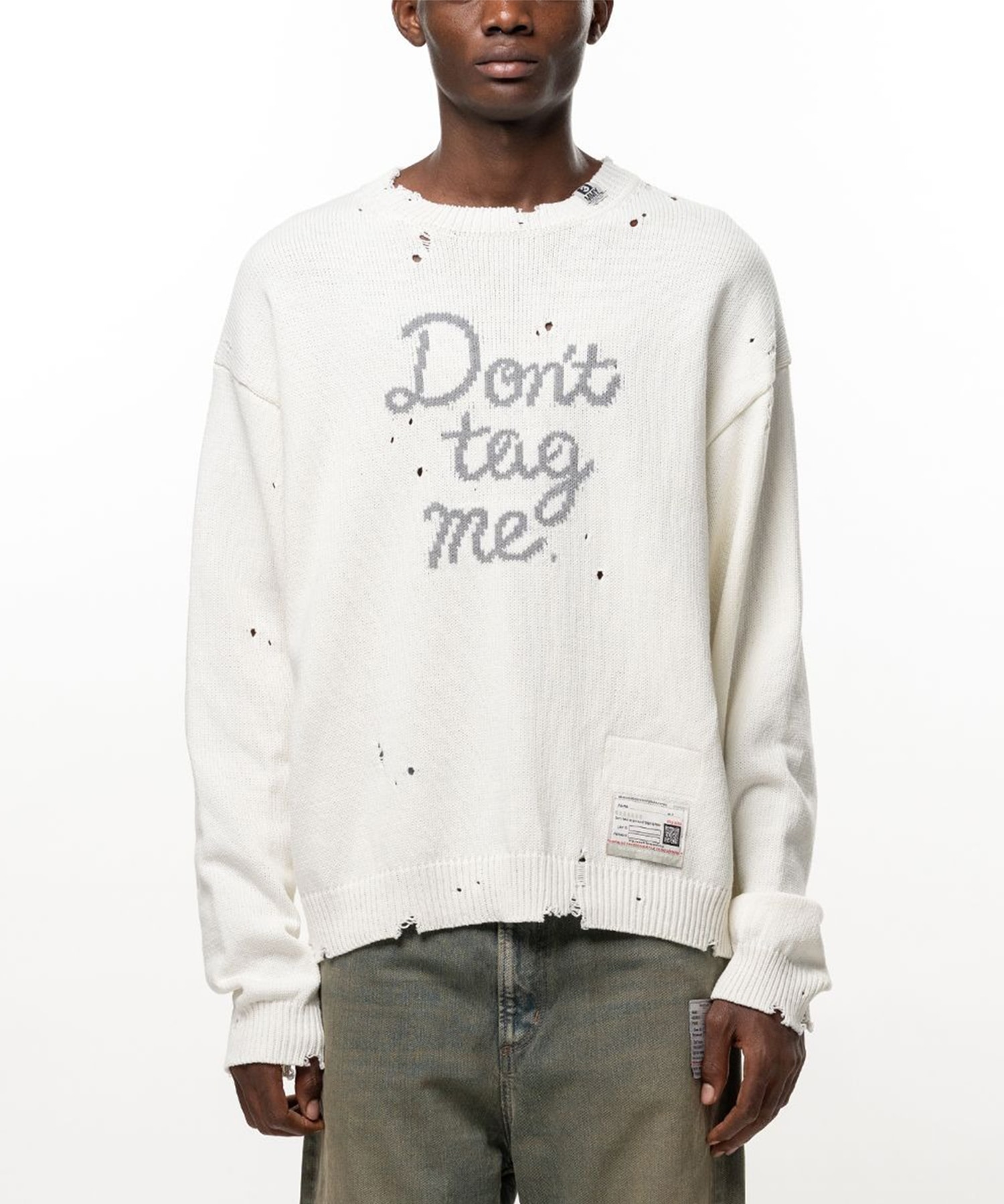 LETTERED KNIT PULLOVER