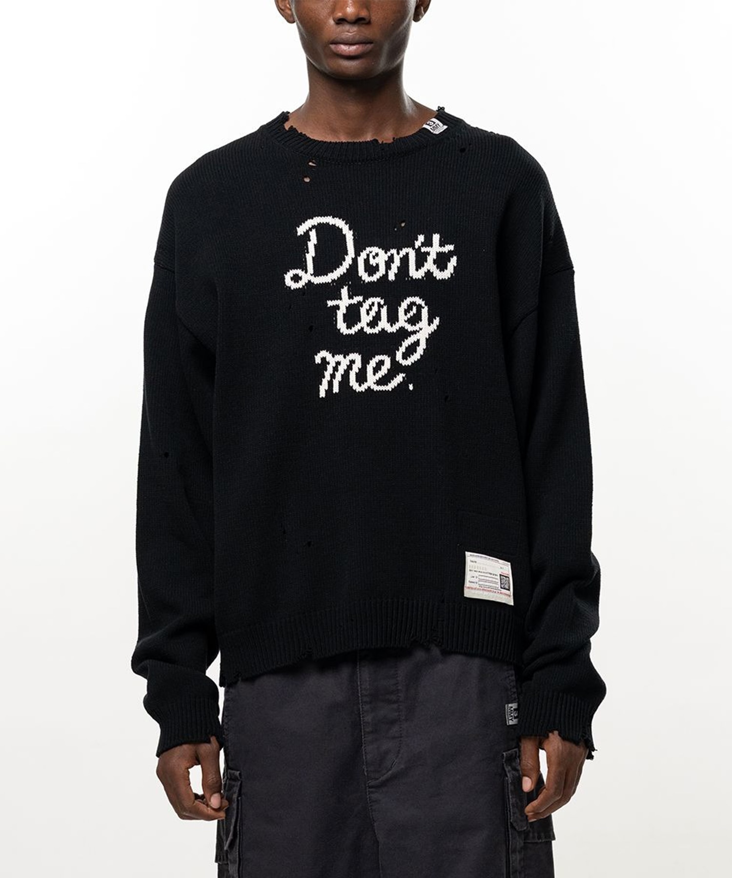 LETTERED KNIT PULLOVER