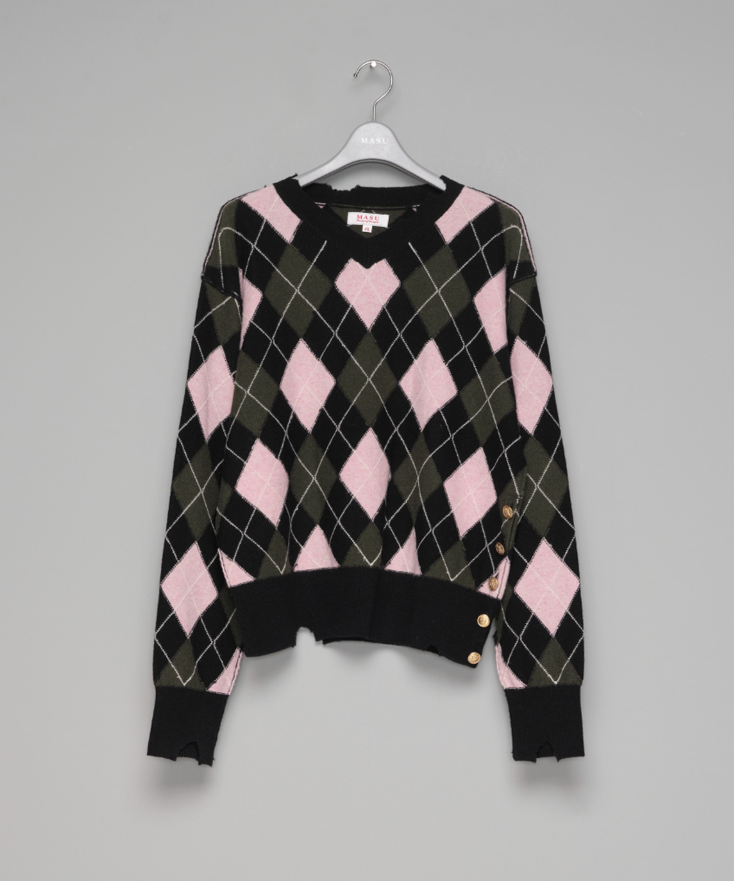 DIAMOND SCRAPED SWEATER