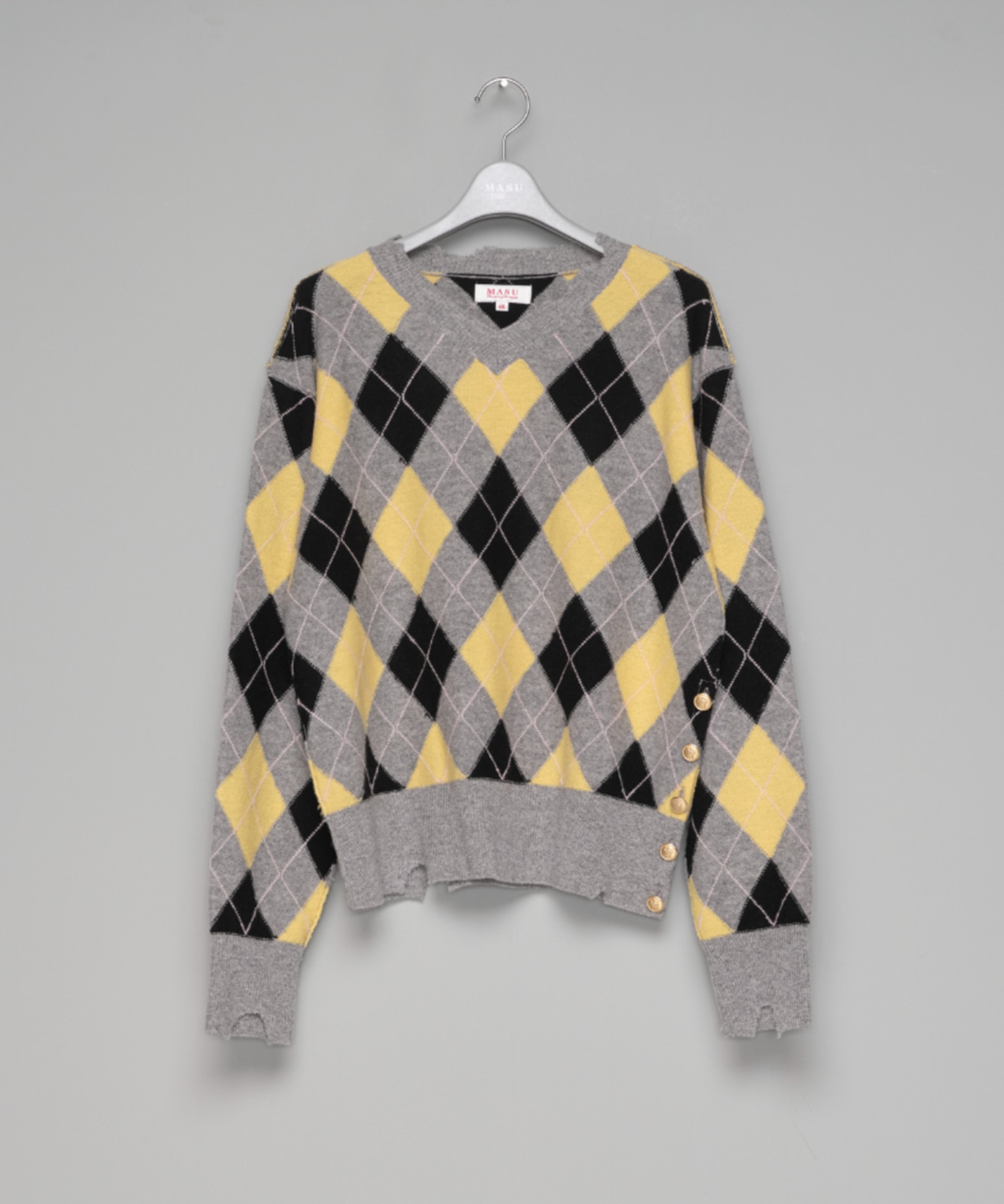 DIAMOND SCRAPED SWEATER