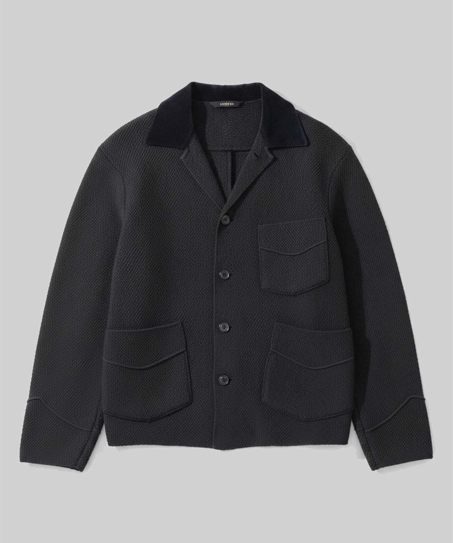 SPARKLE MOSS STITCH KNIT JACKET
