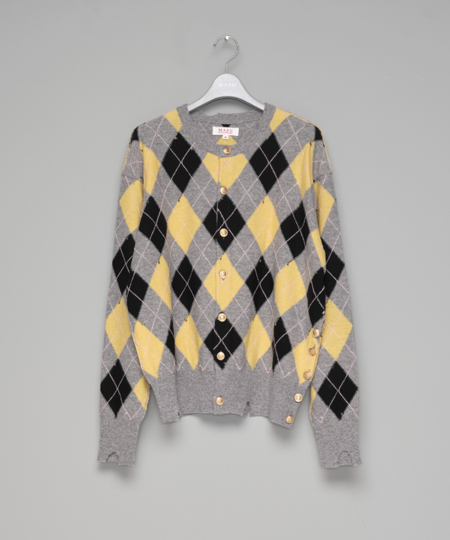 DIAMOND SCRAPED CARDIGAN