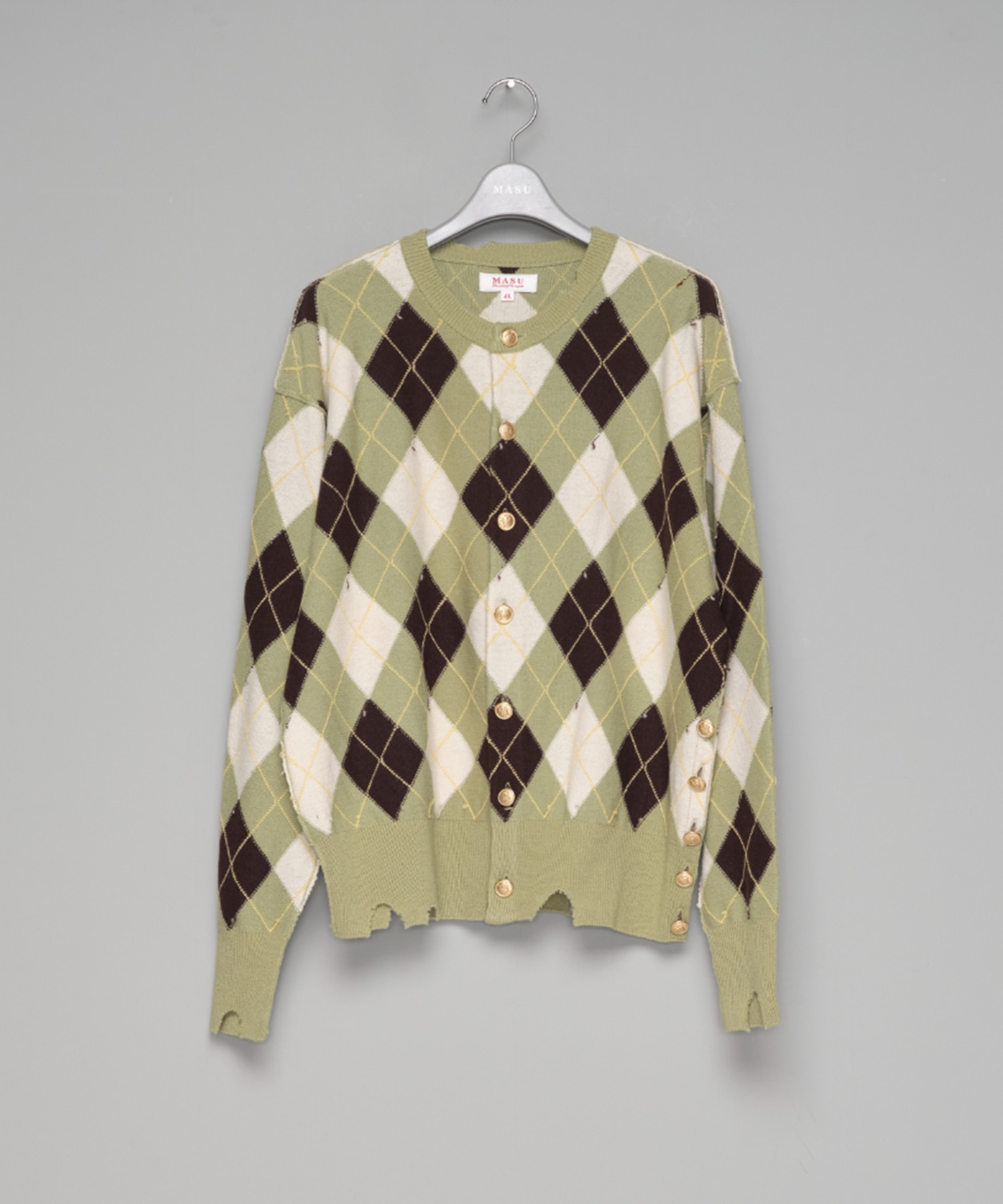 DIAMOND SCRAPED CARDIGAN