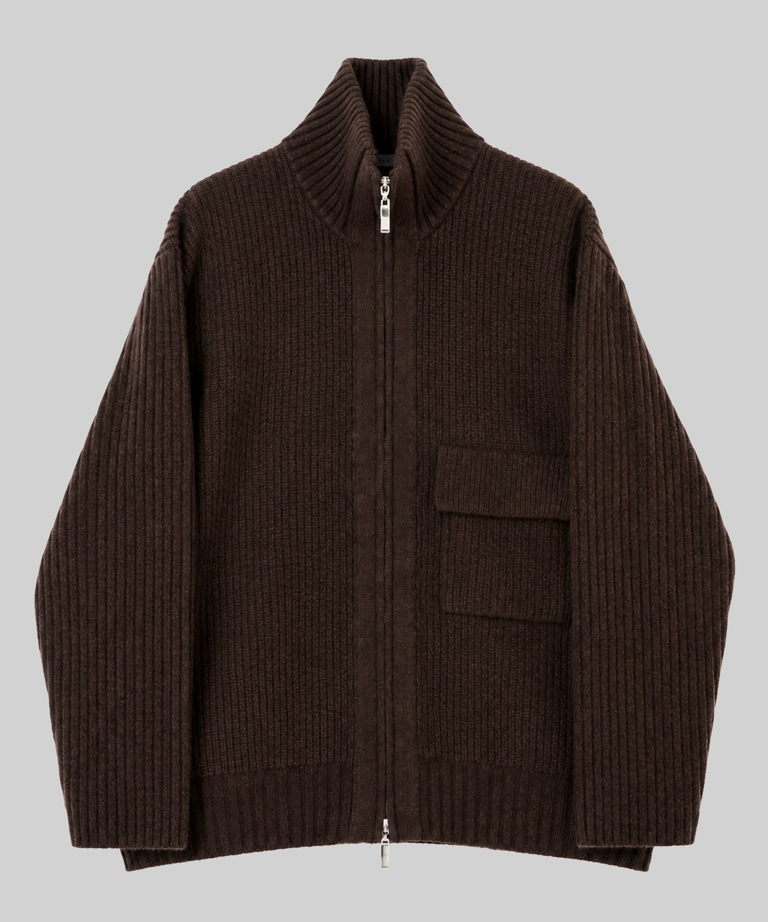ZIP High Neck Drivers Knit