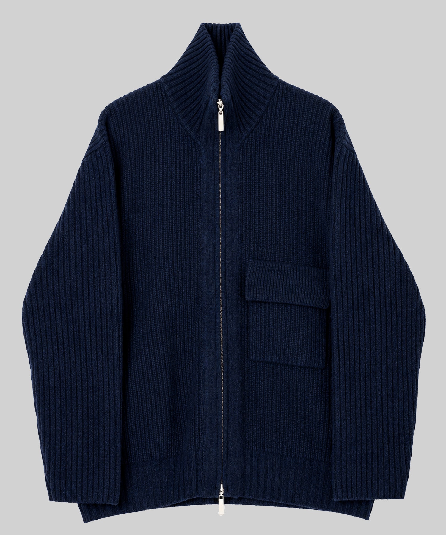 ZIP High Neck Drivers Knit
