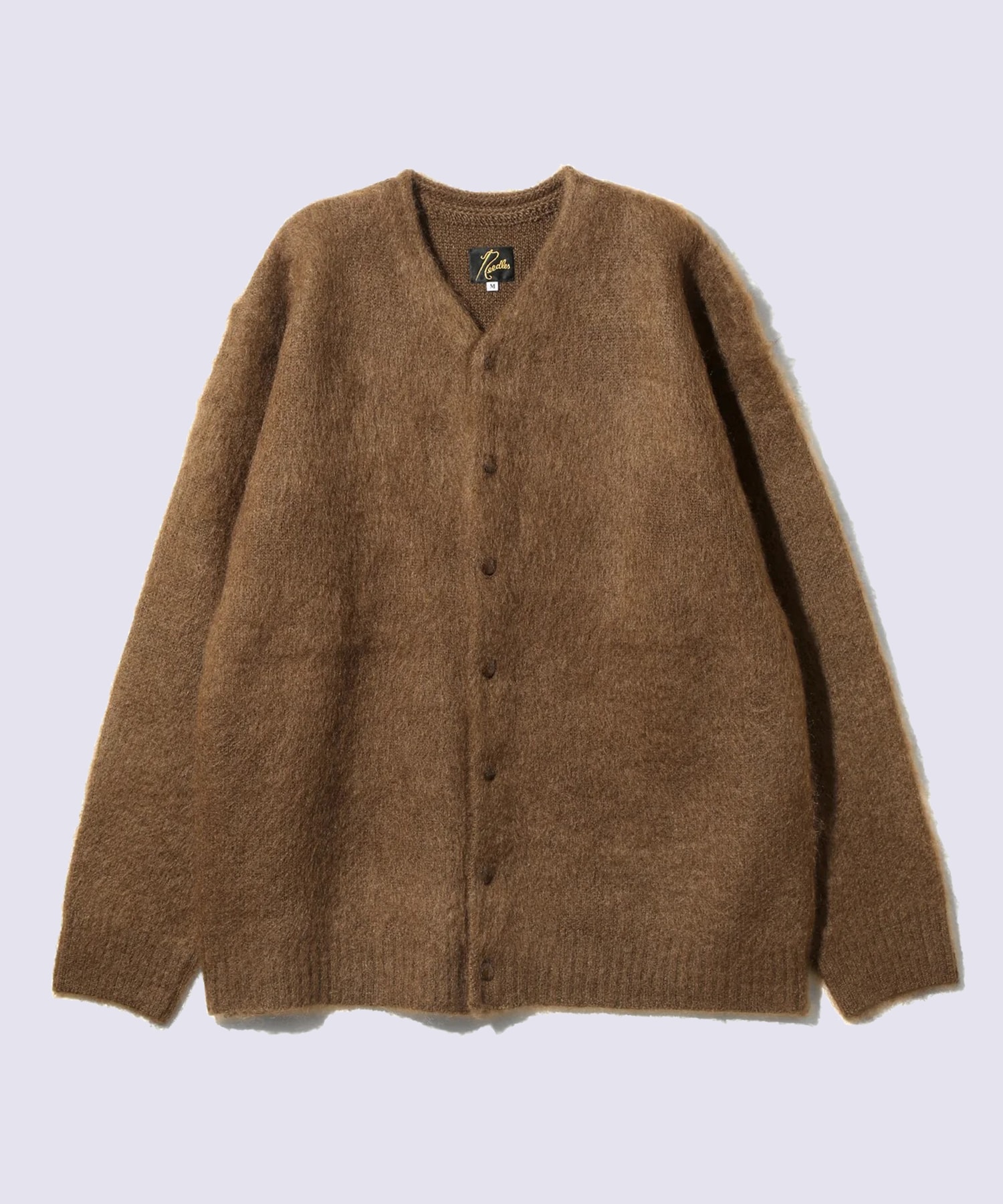 Mohair Crew Neck Cardigan - Solid