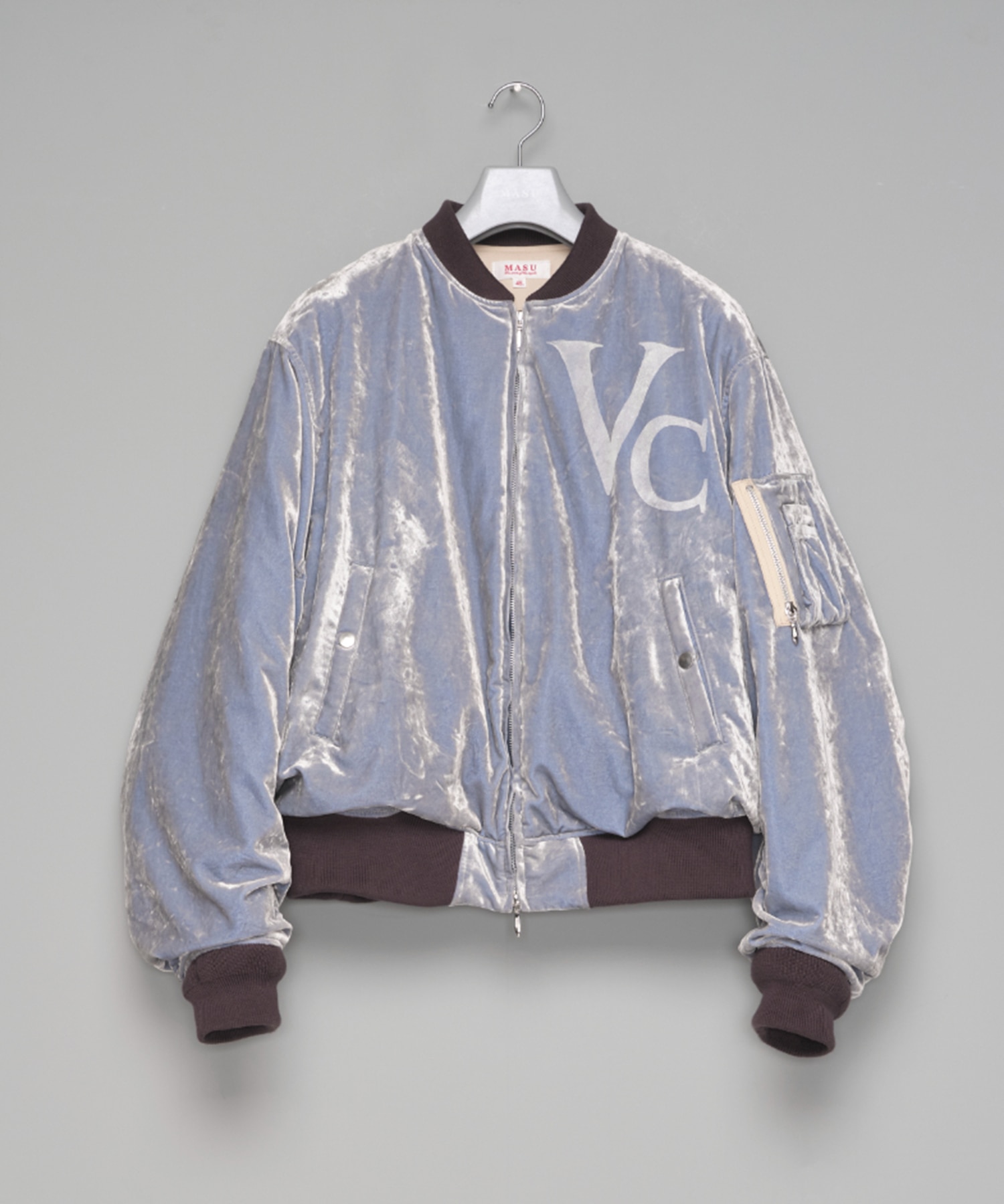 VC VELVET PUFFER BOMBER JACKET