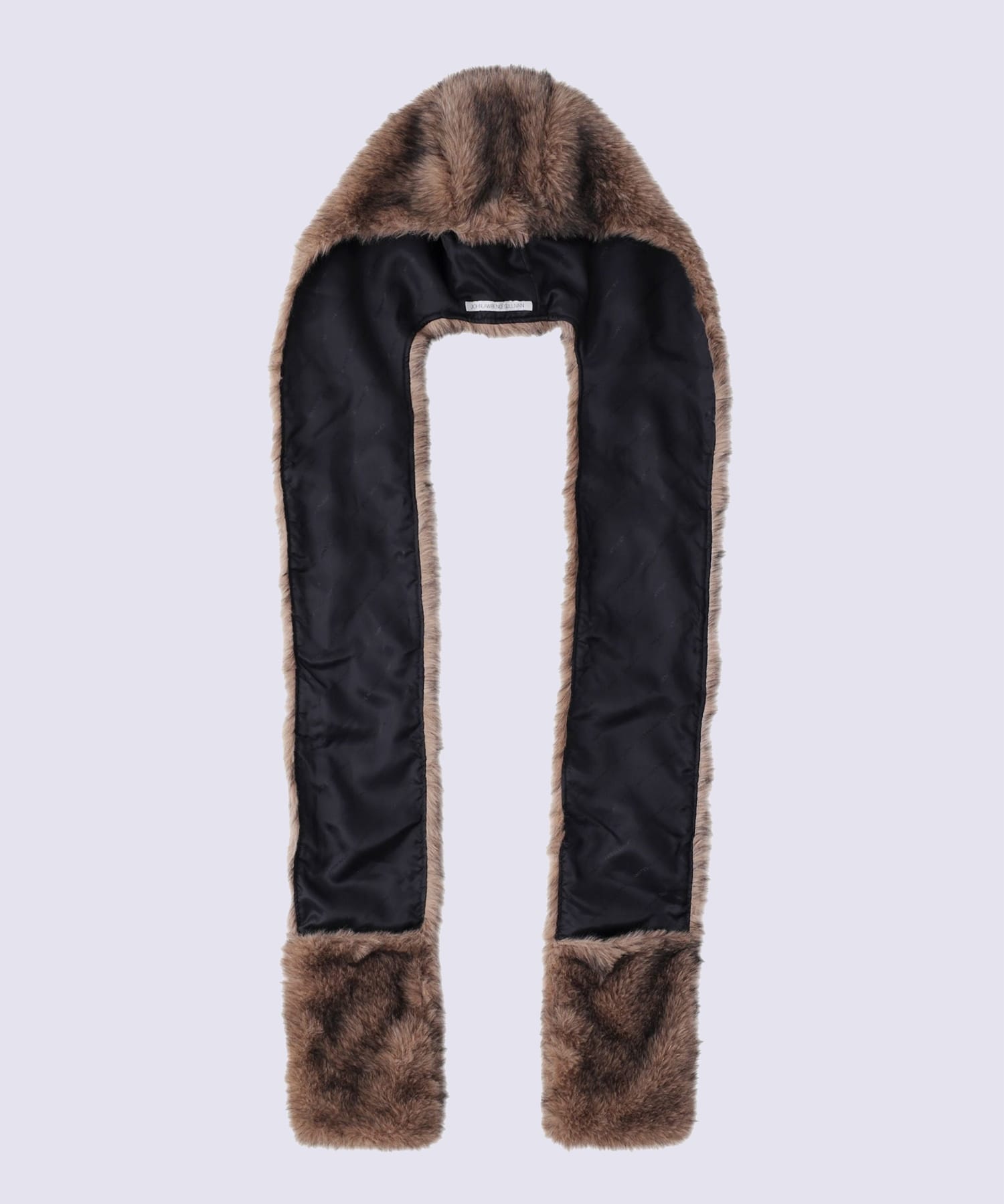 FUR HOODED SCARF