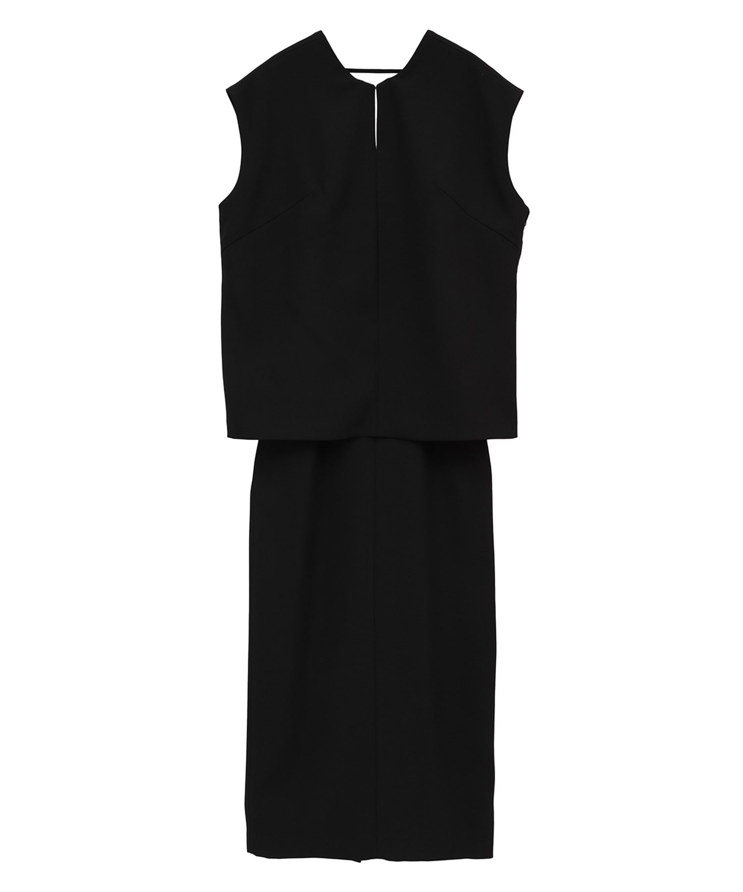 LAYERED BACK OPEN ONEPIECE