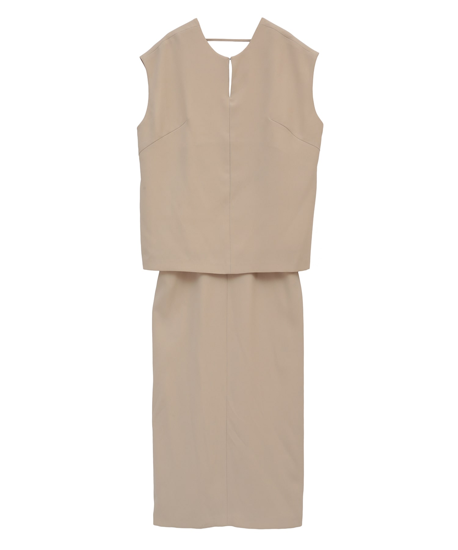 LAYERED BACK OPEN ONEPIECE