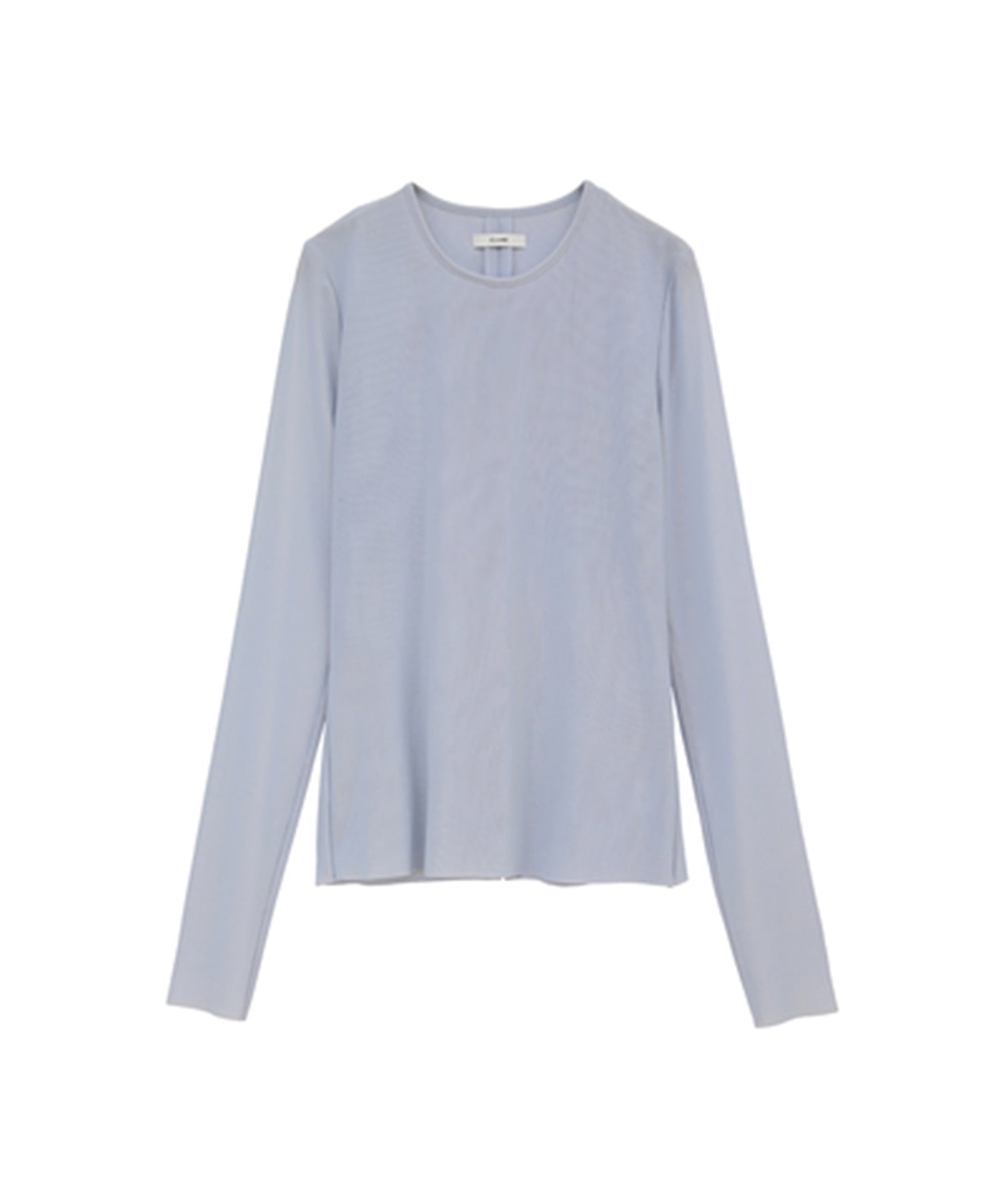 SHEER MESH CREW NECK TOPS