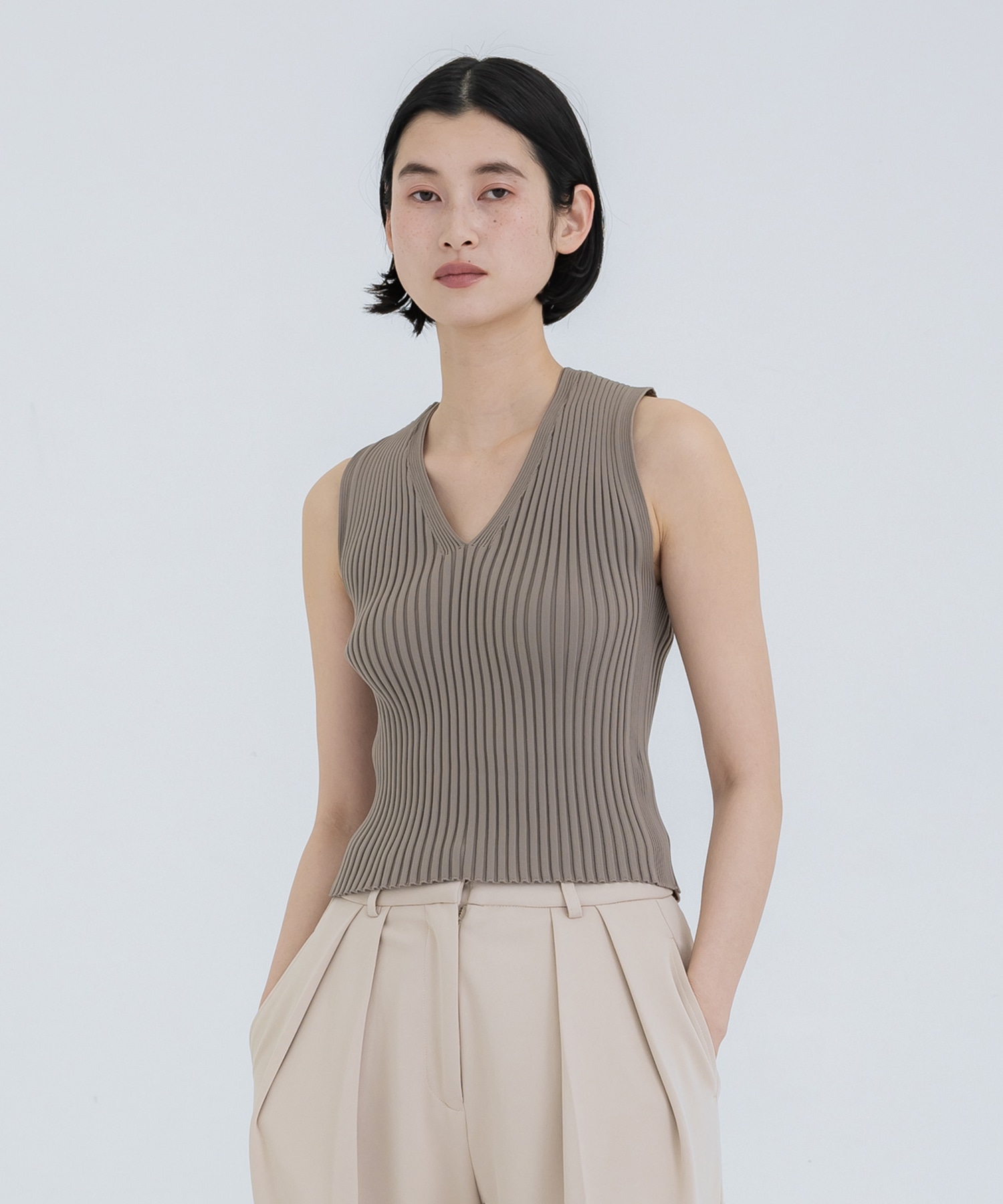 Eco-Vneck knit