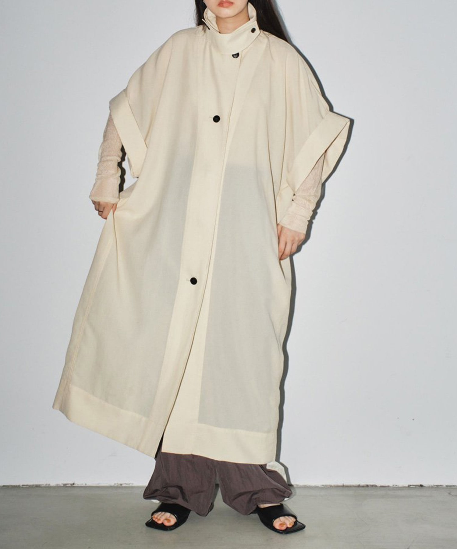 Halfsleeve Cocoon Coat