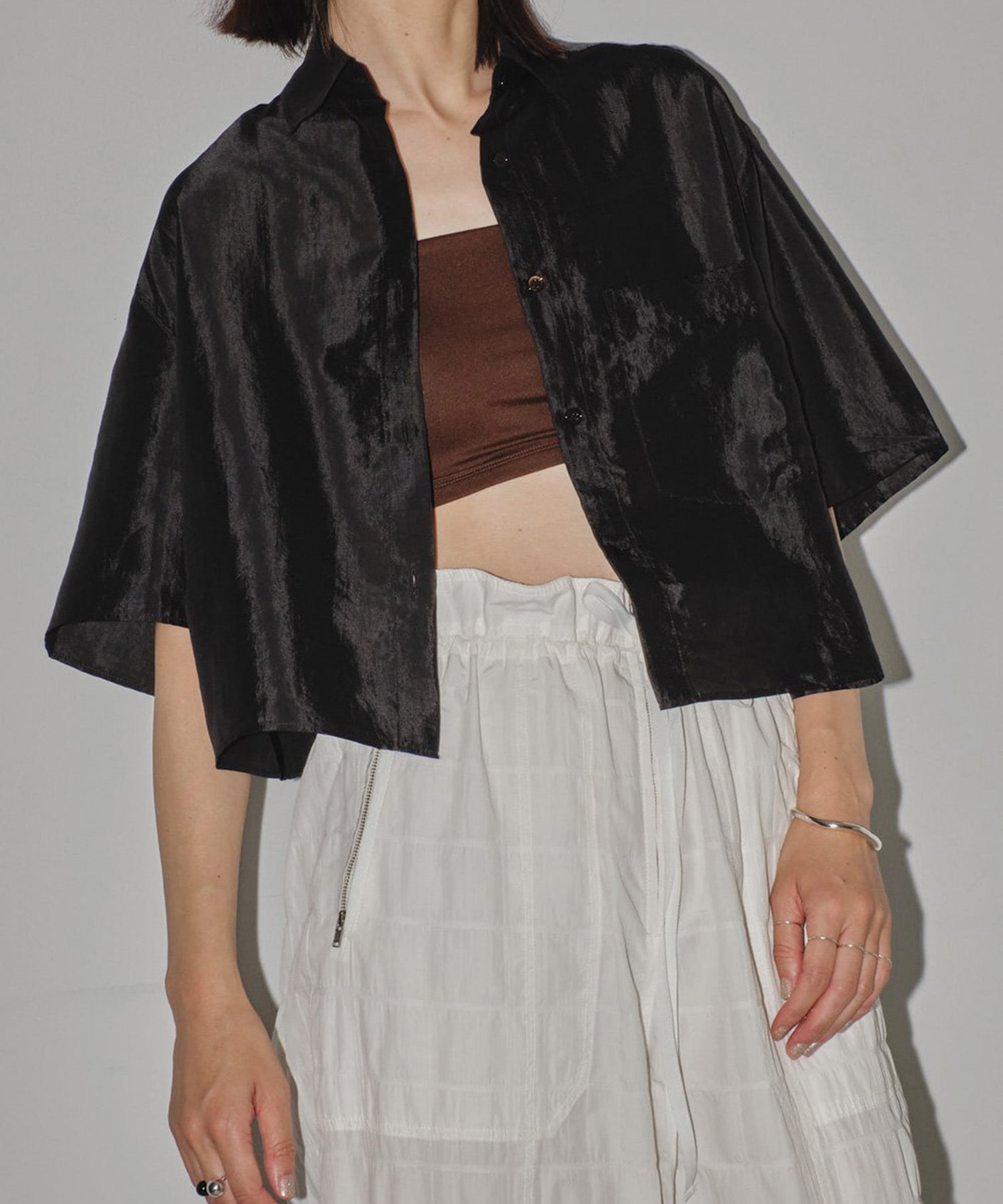 Satin Short Shirts