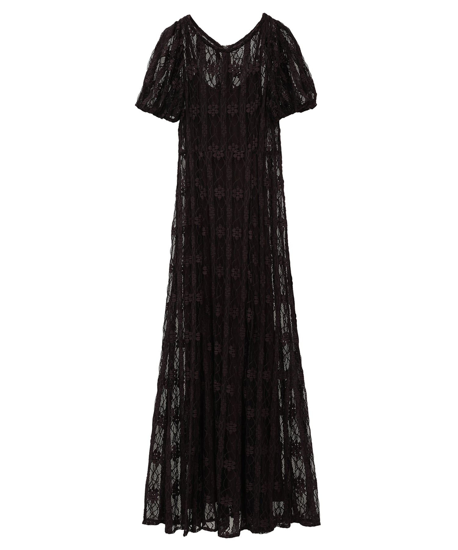 LACE MINI PUFF SLEEVE ONEPIECE