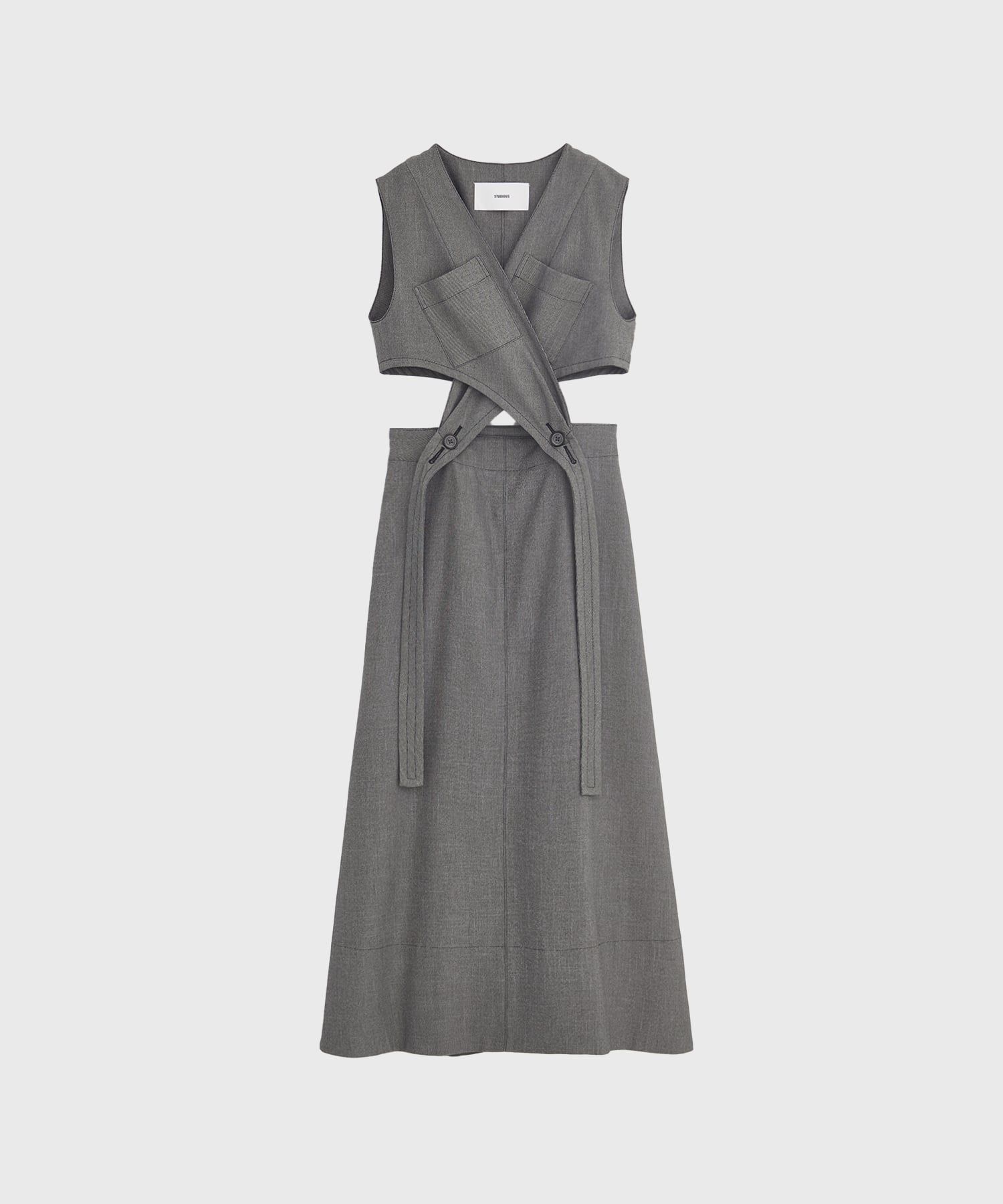 Cross Wrapped Dress
