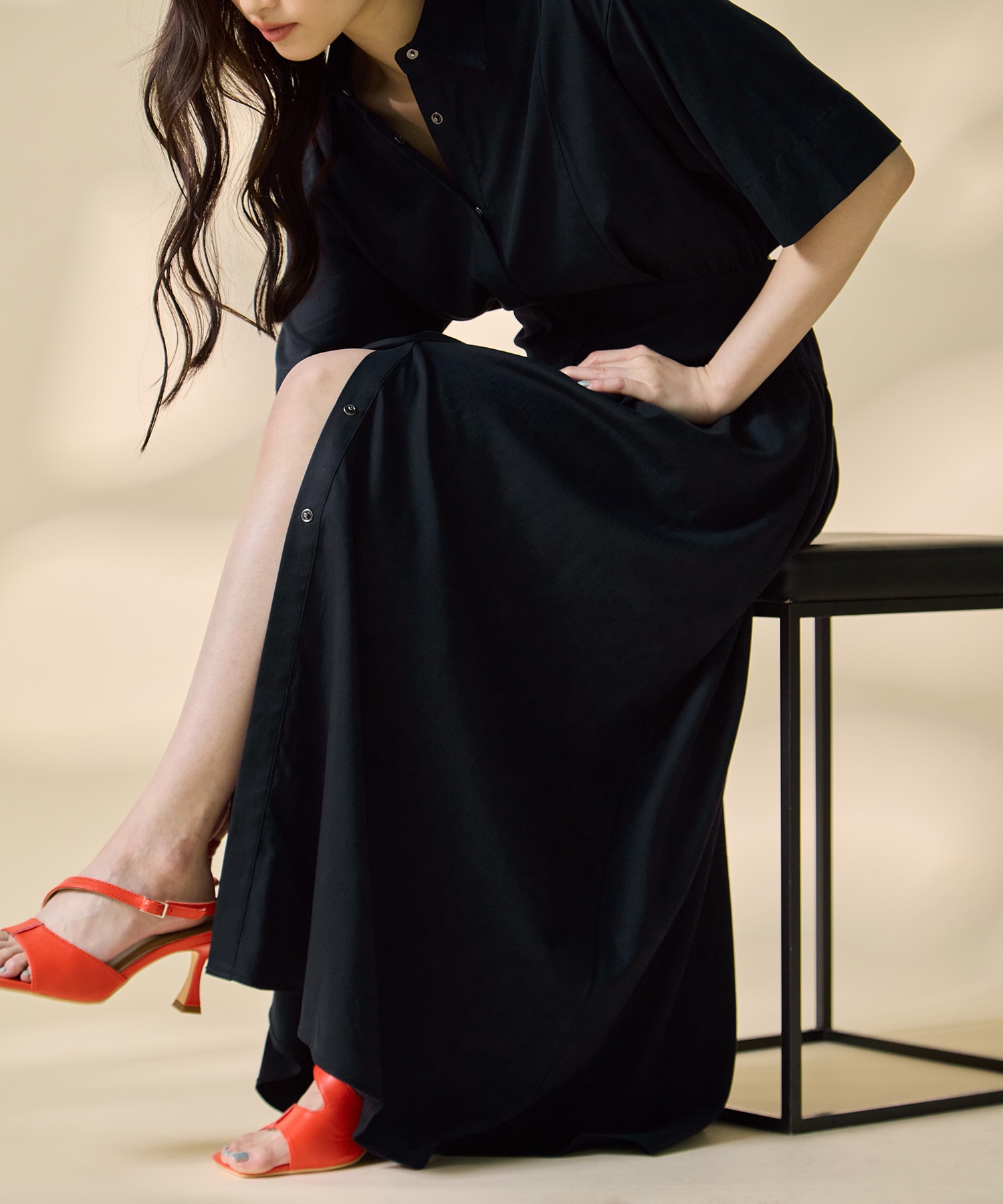 Corset Detail Shirt Dress
