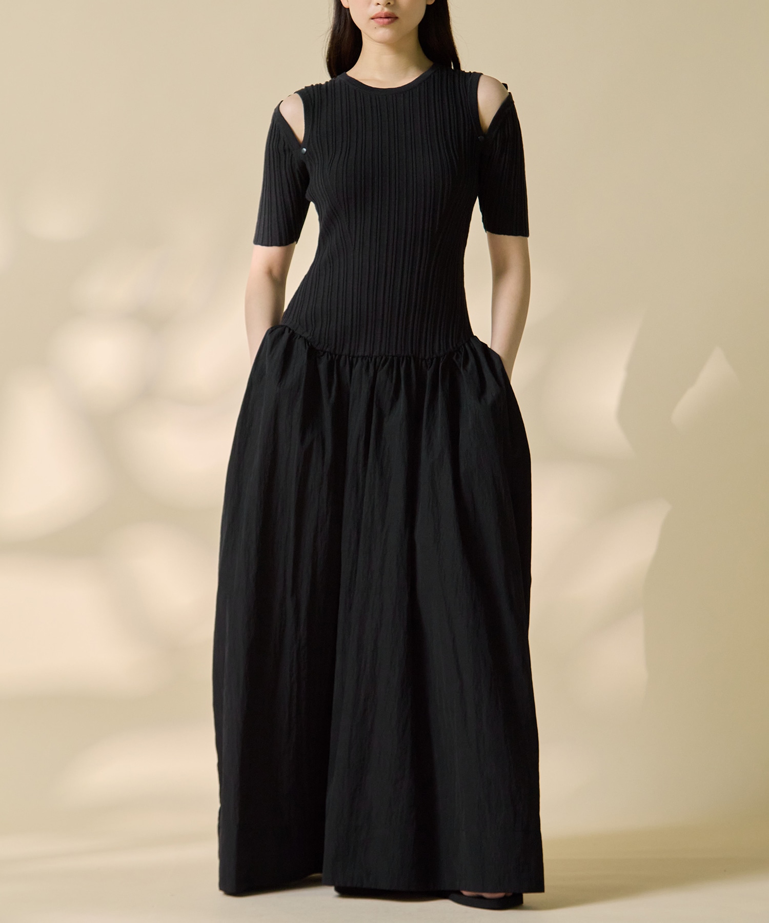 2way Sleeve Knit Dress