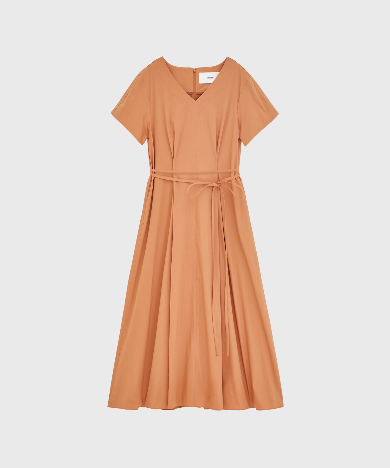 V-Neck Flare Dress