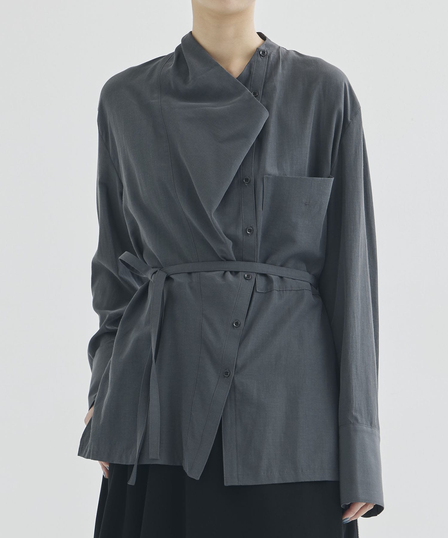 Tilda drape neck shirt GY