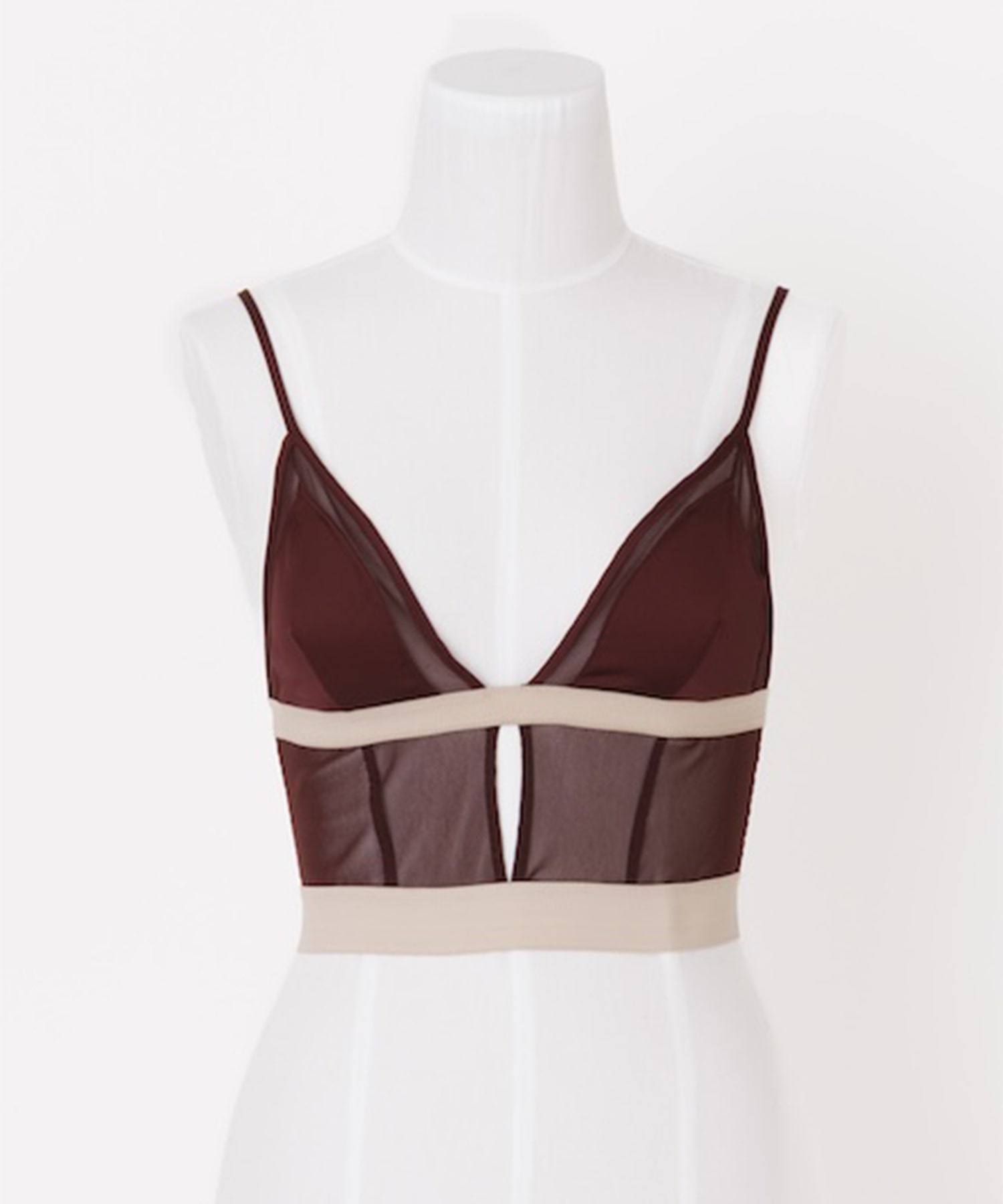 SATIN & MESH COMBINED CAMI TOP