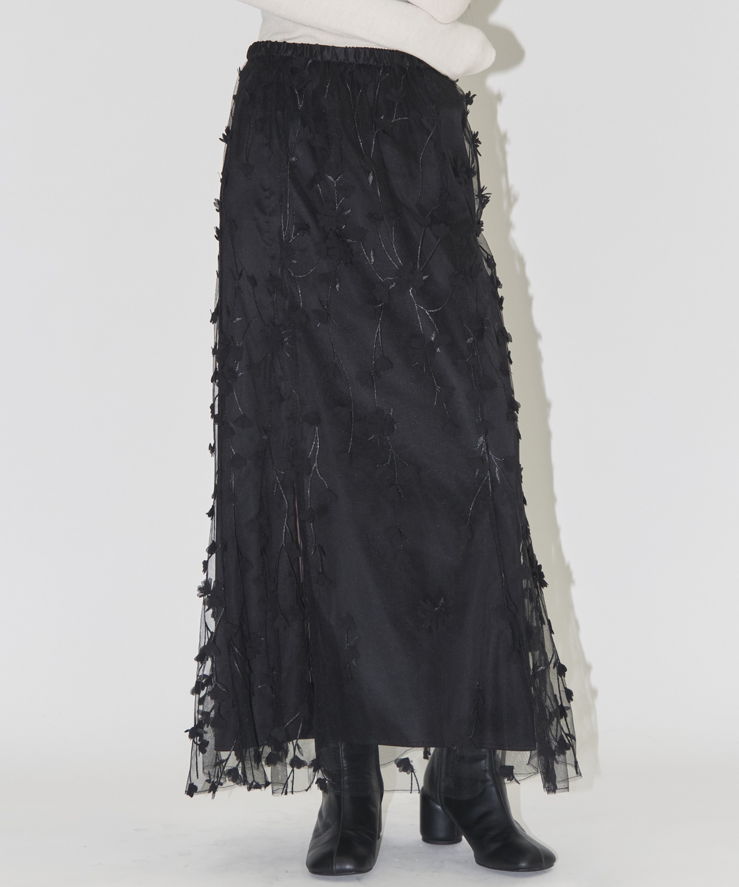 別注3D FLOWER LAYERED SKIRT