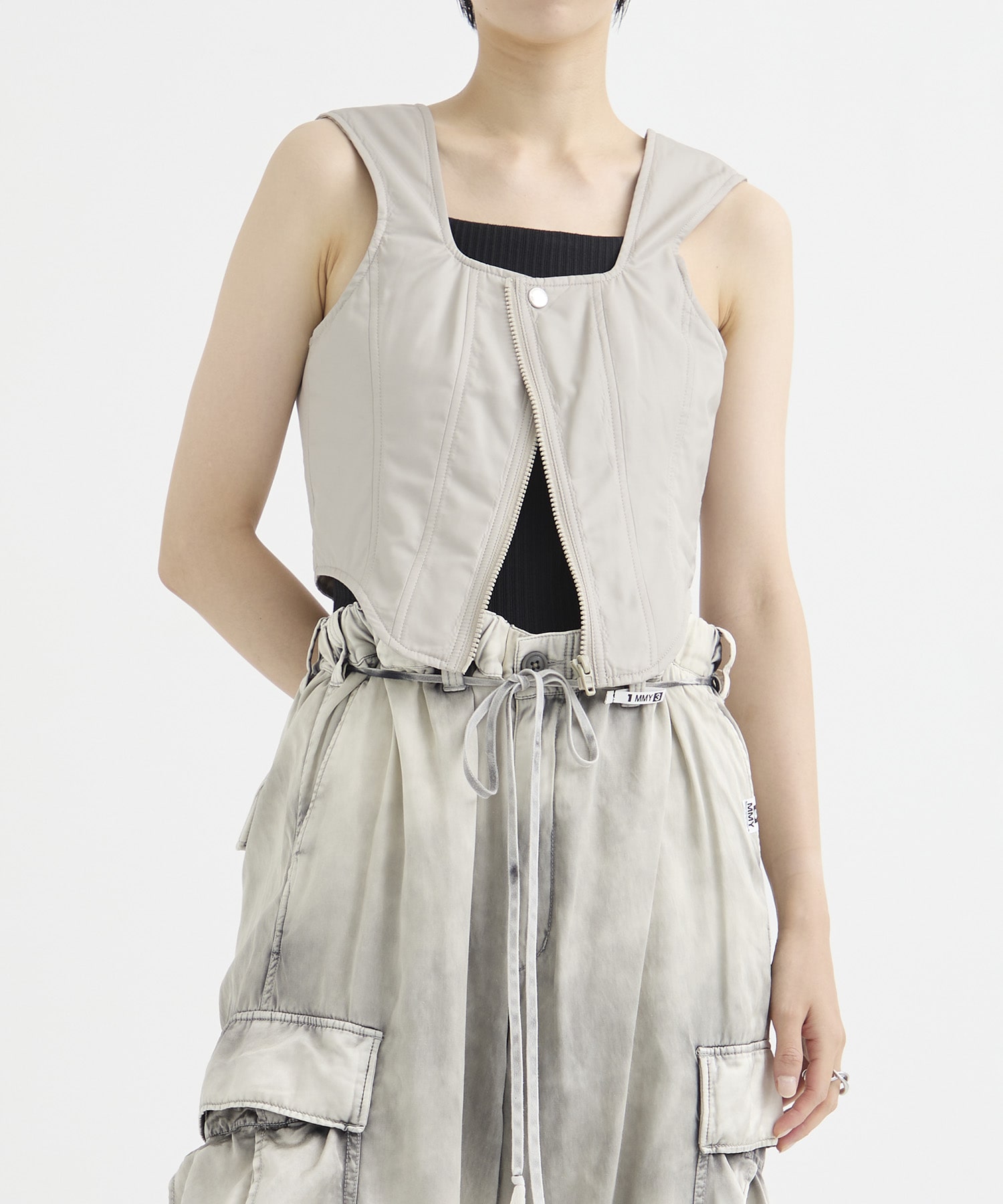 TAFFETAS BUSTIER TOP