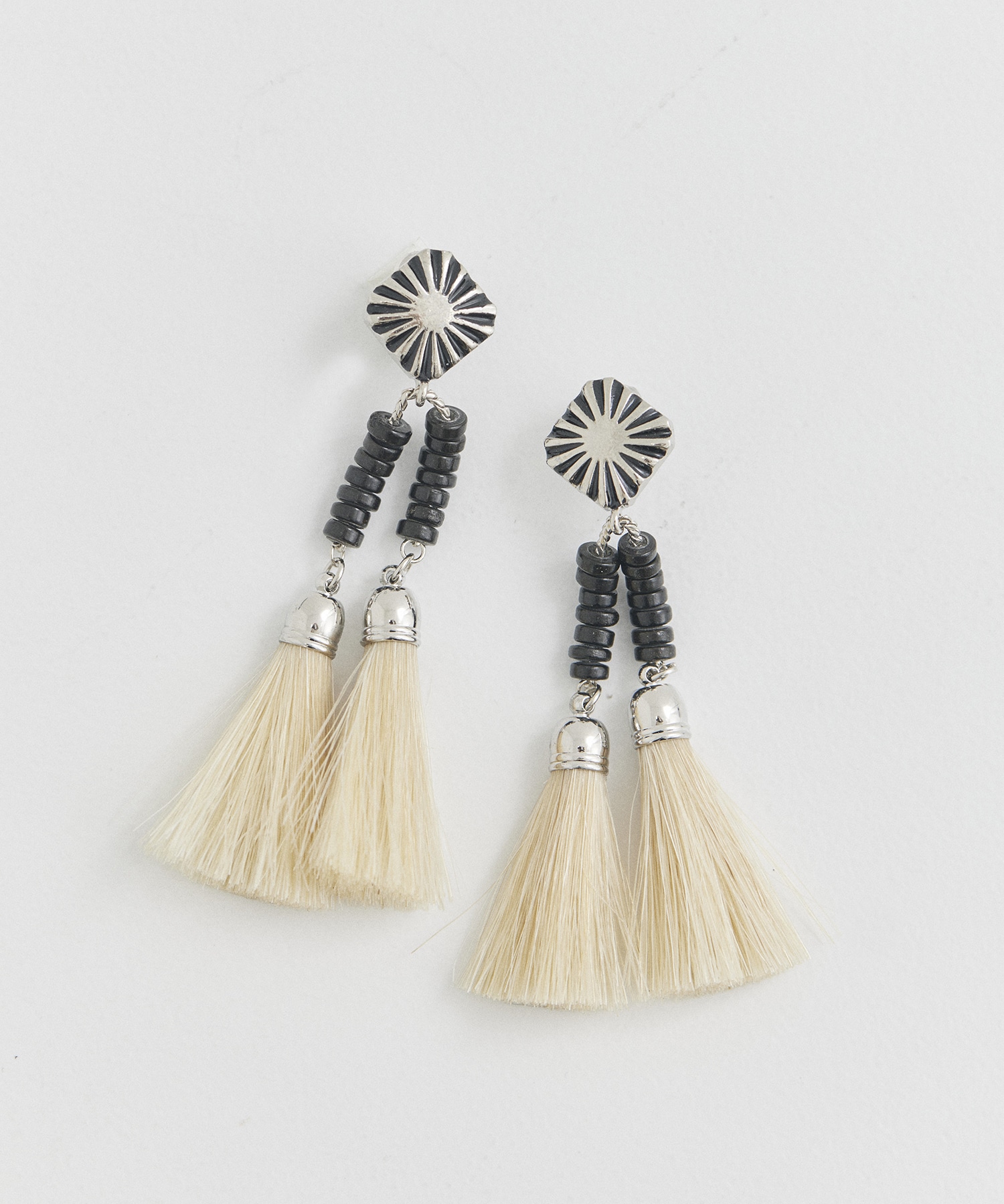 Double fringe earrings