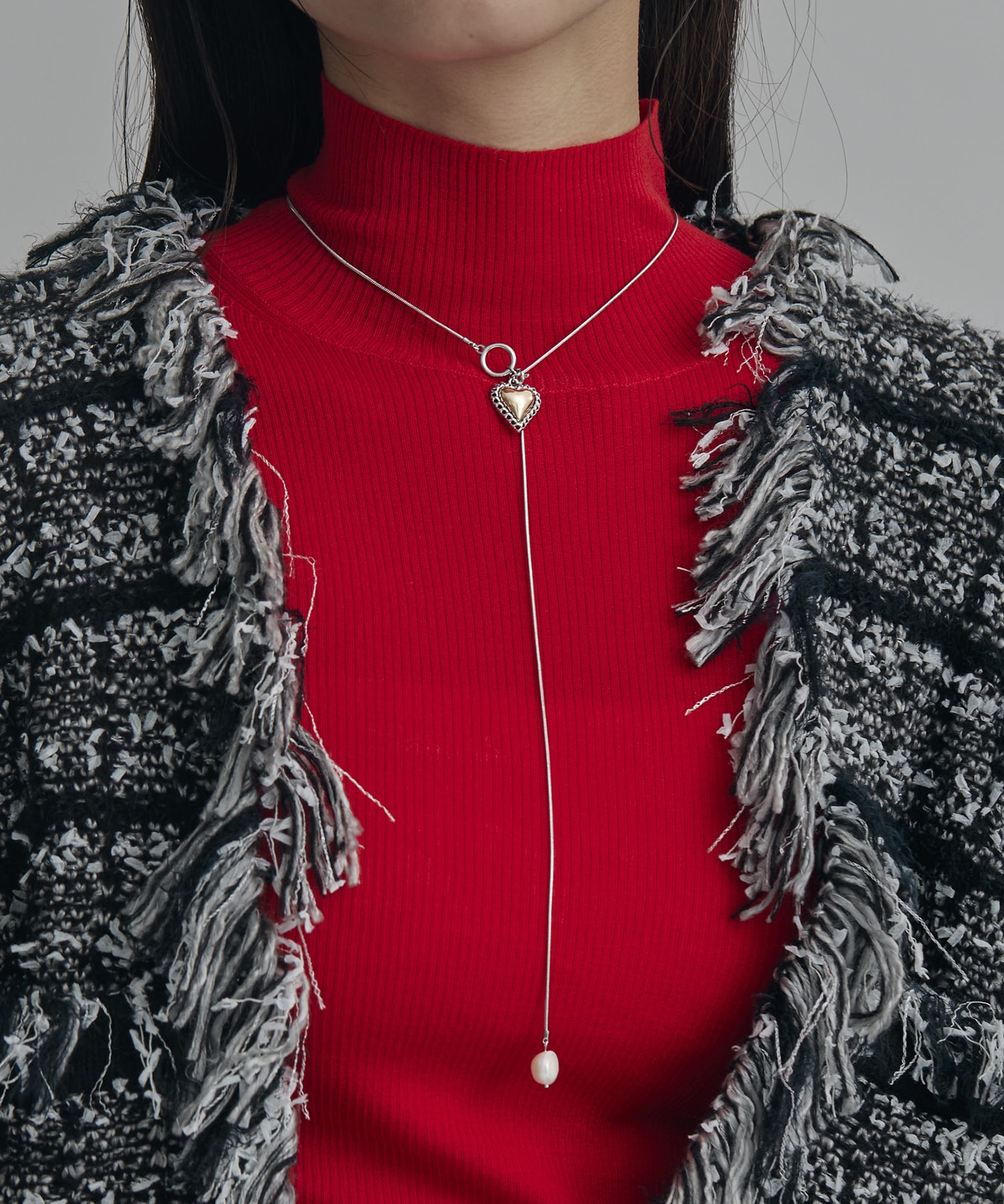 別注2way Snake Heart Necklace