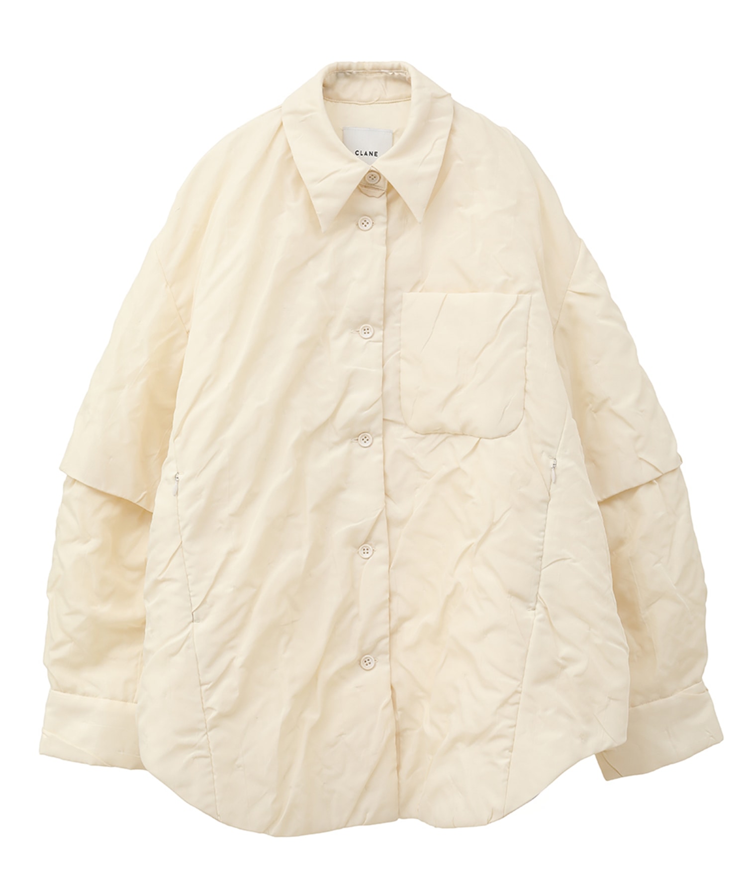PADDED CRUMPLY SHIRT JACKET