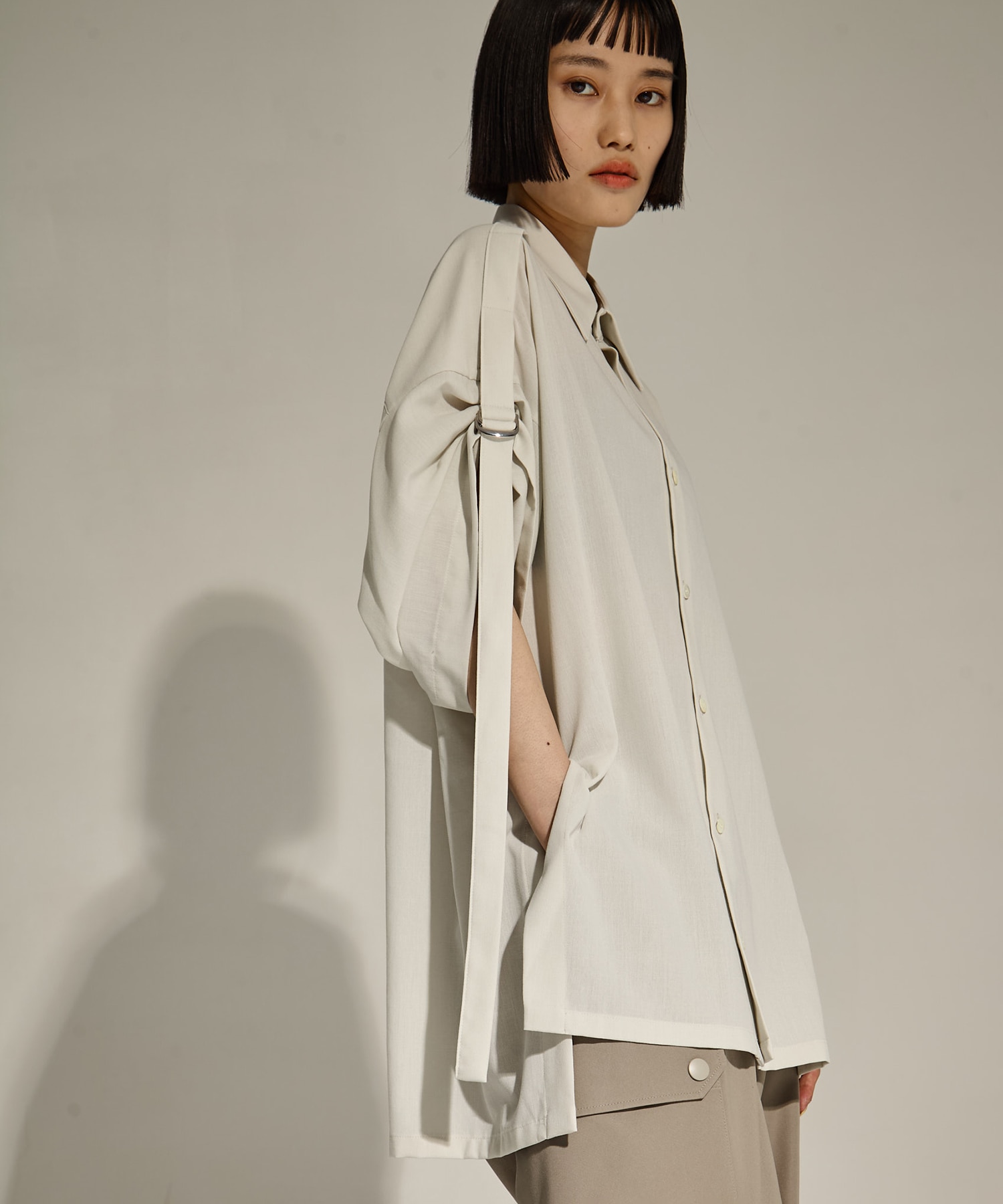 Sleeve Belt Shirt