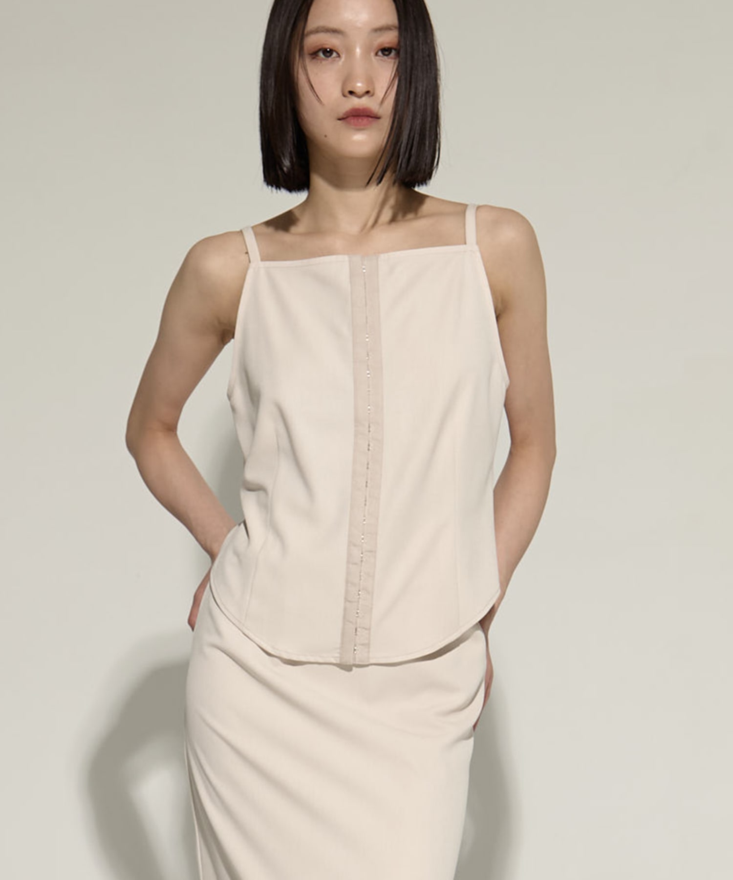 CAMISOLE SET EXTRA LONG SKIRT DRESS